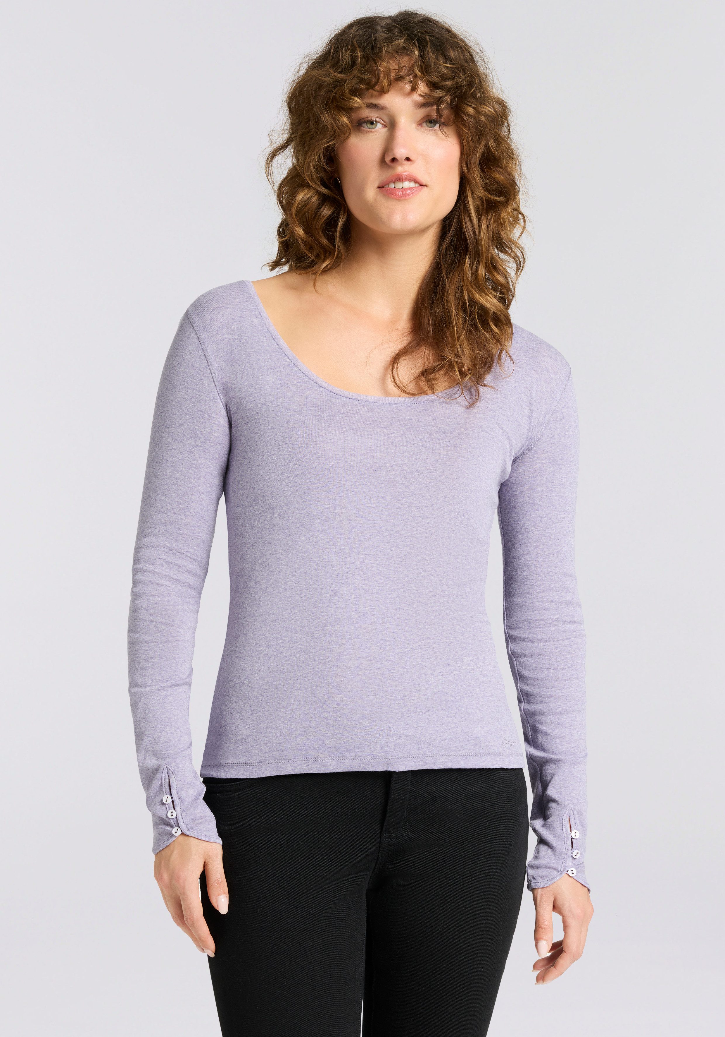 BOSS ORANGE Langarmshirt Edeline Premium Damenmode