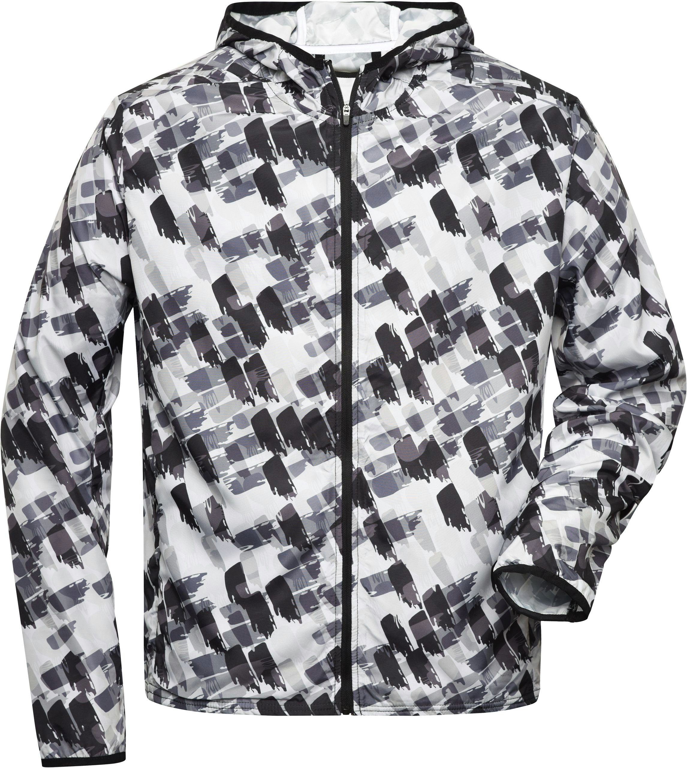 James & Nicholson Funktionsjacke Sport Jacke FaS50534 aus recyceltem Polyester black printed