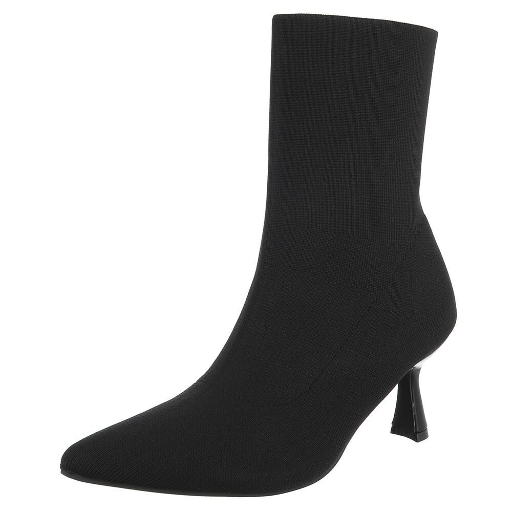 Ital-Design Elegante Stiefelette mit elastischem Obermaterial günstig online kaufen