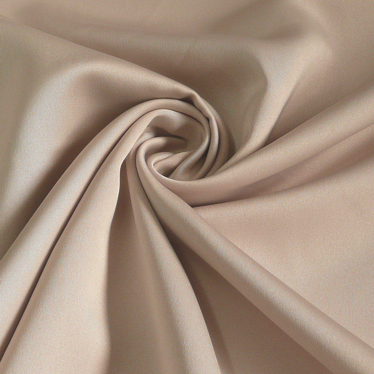 SCHÖNER LEBEN. Stoff Royal Micro Satin Stoff Meterware sand 140cm