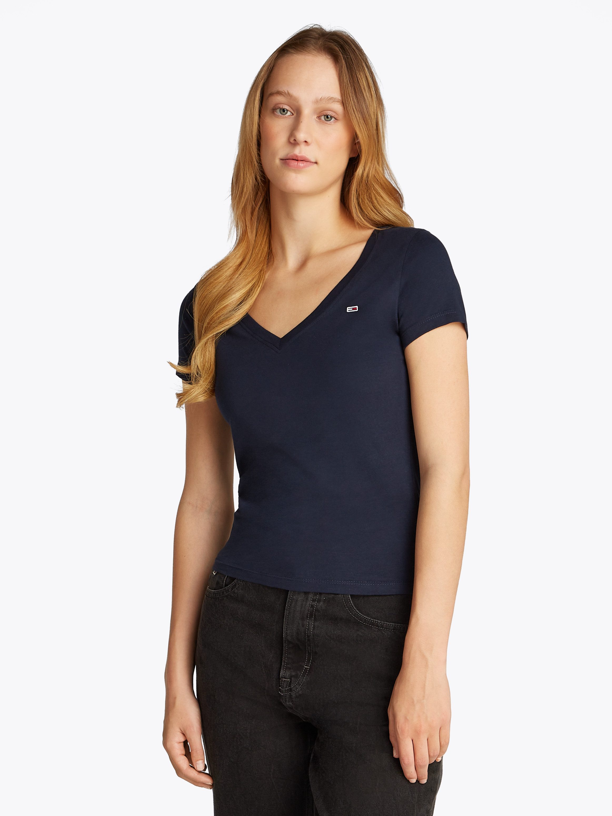 Tommy Jeans T-Shirt TJW SLIM V-NECK günstig online kaufen