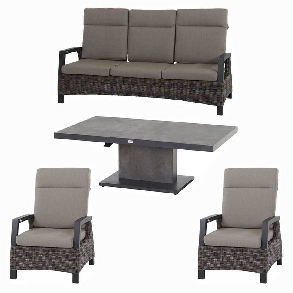 Siena Garden Gartenlounge-Set Corido/Bellani Grau