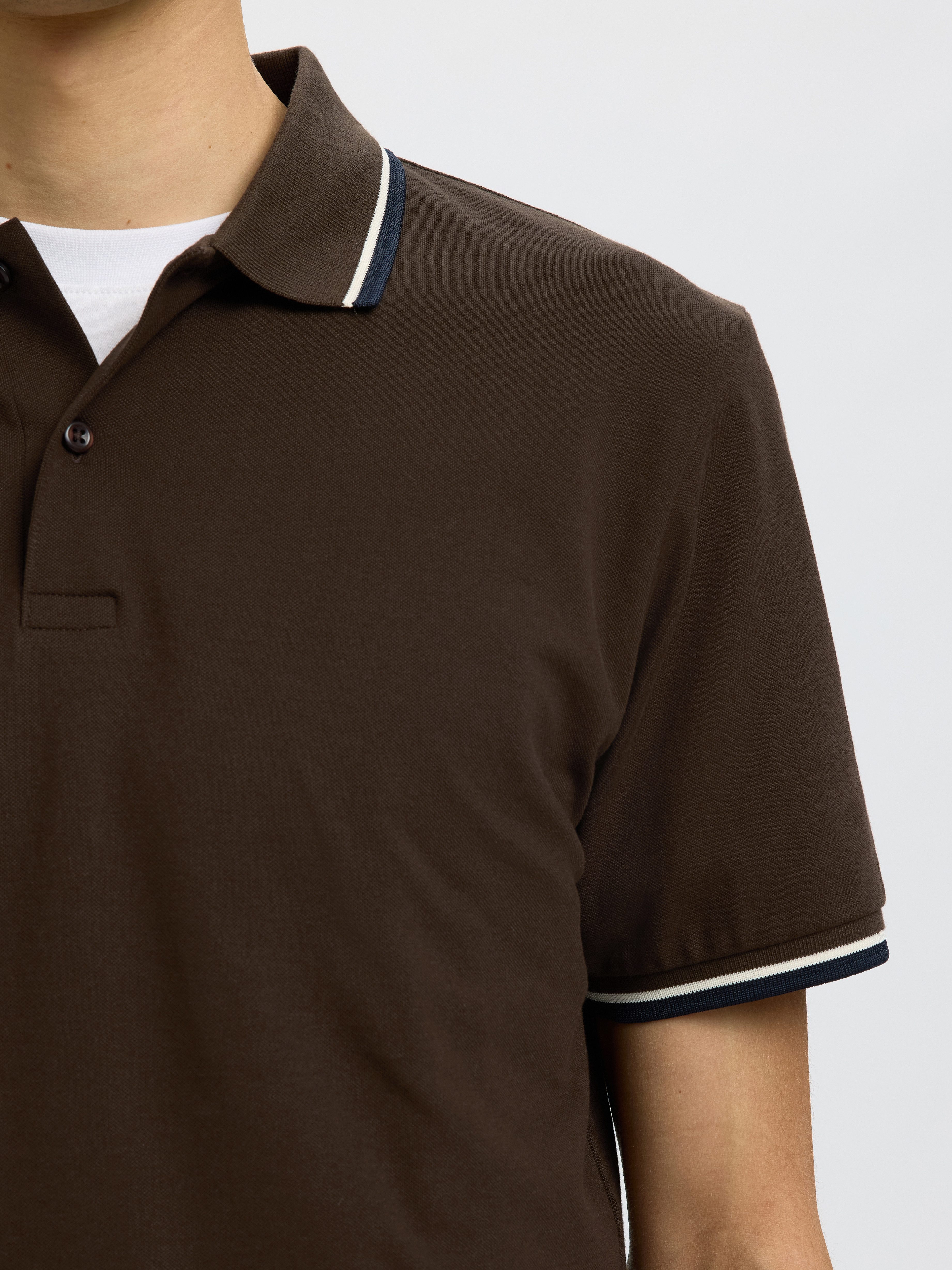 Selected Poloshirt SLHSLIM-ATLAS SPORT SS POLO Baumwollmischung, slim fit