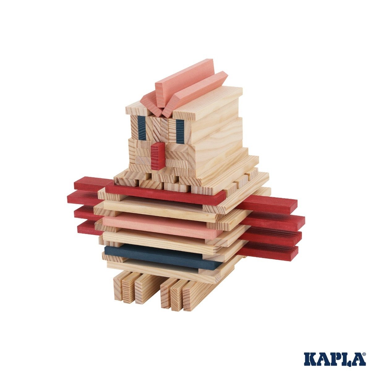 KAPLA® Holzbausteine Konstruktionsbausteine 120 Teile inkl. Ideenposter Spielbausteine