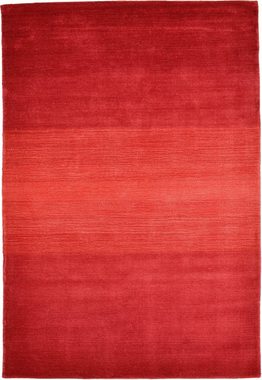 Wollteppich Wool Comfort, THEKO, rechteckig, Höhe: 14 mm, Handweb Teppich, reine Wolle, handgewebt, brilliante Farben, Scandi