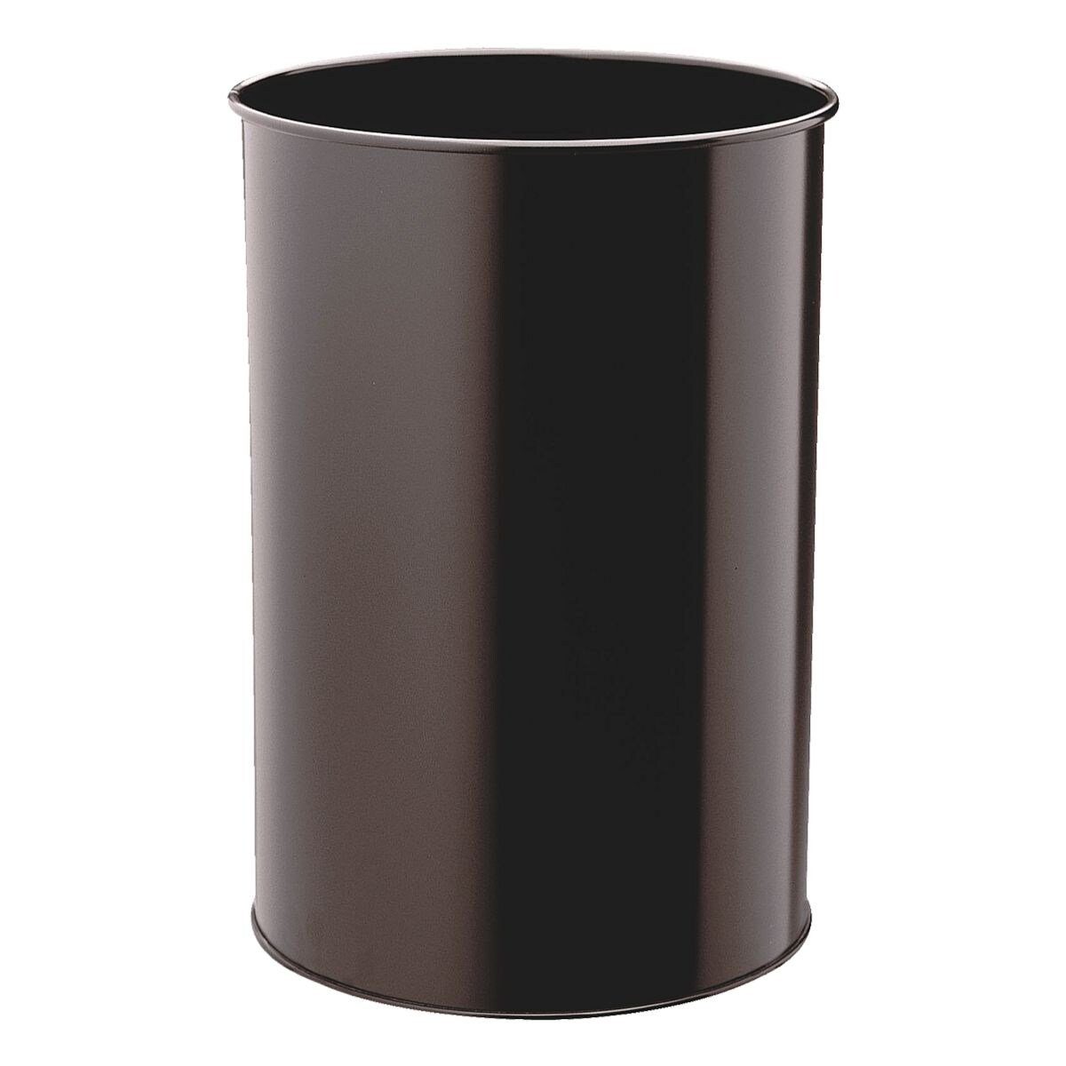 DURABLE Papierkorb, 30 Liter, Stahl lackiert schwarz