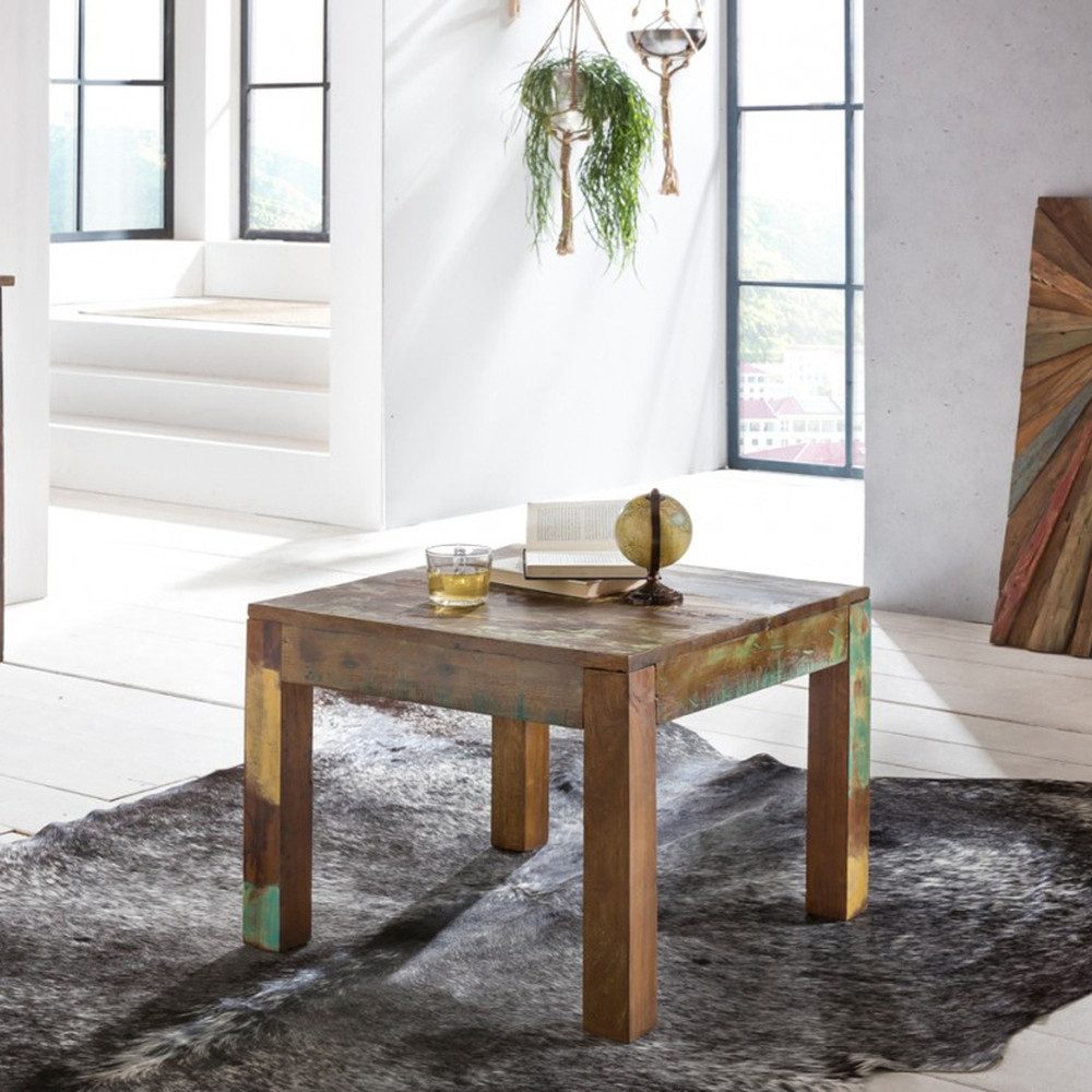 freiraum Couchtisch KALKUTTA, in Mango-Bunt, Massivholz - 60x47x60cm (BxHxT)