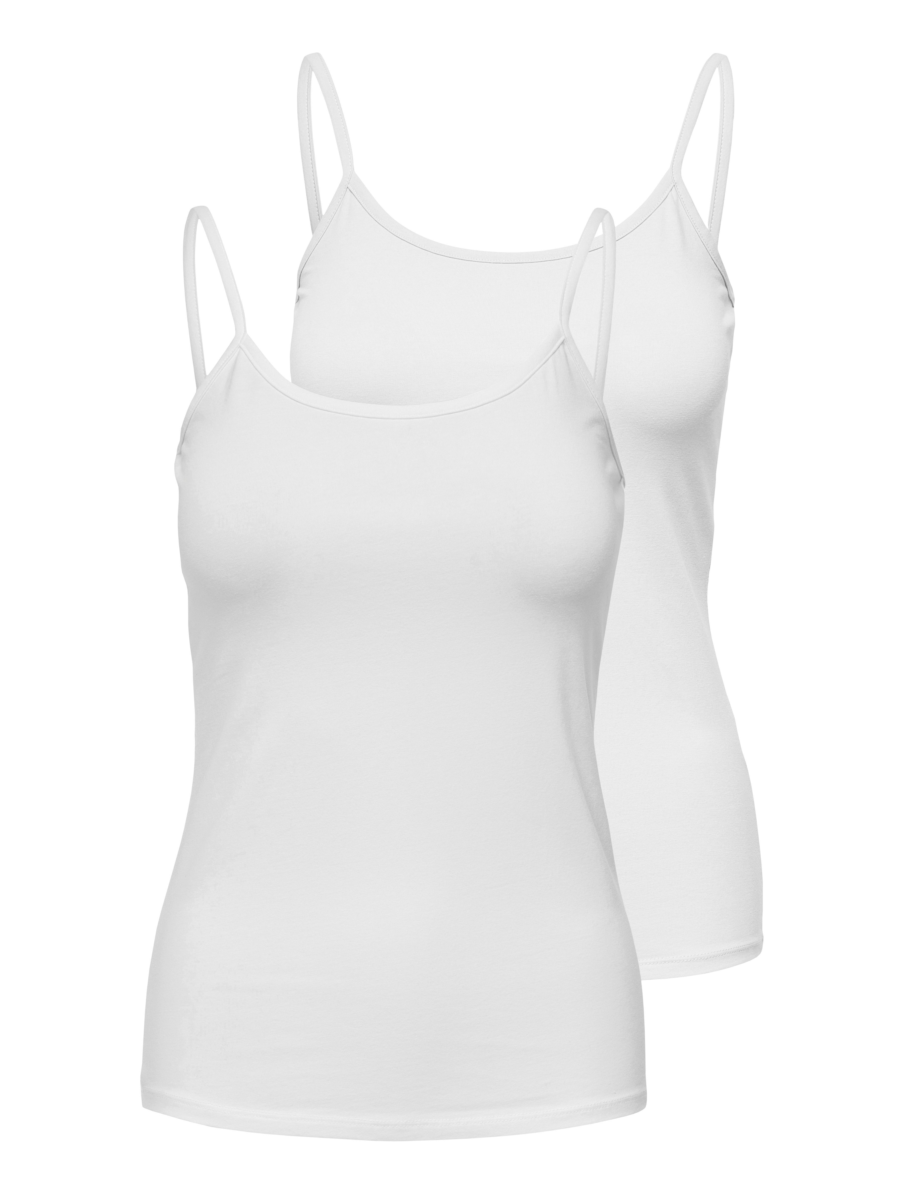 ONLY Spaghettitop ONLLOVE – Spaghettitops im Doppelpack mit elastischem Tra günstig online kaufen