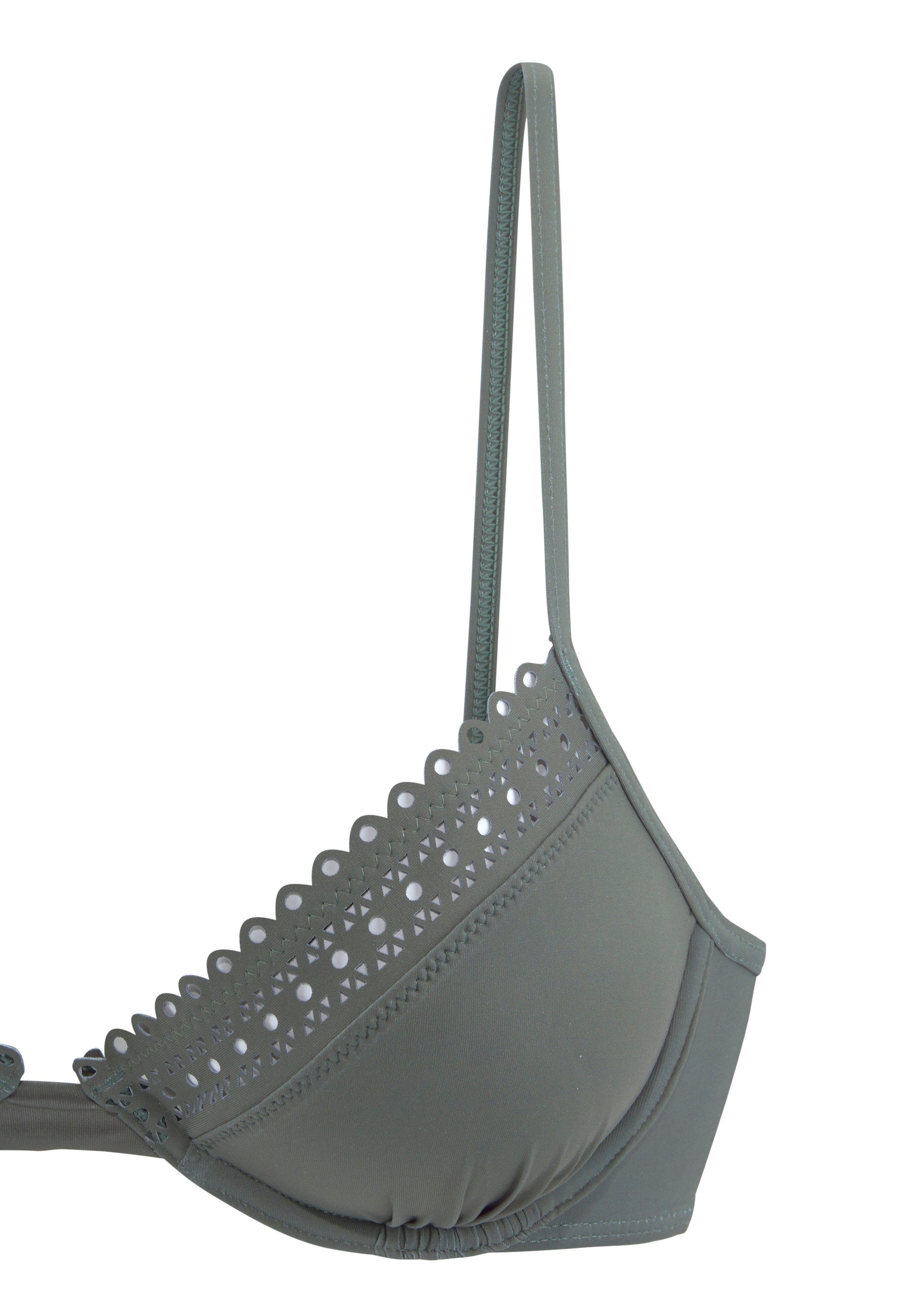s.Oliver Bügel-Bikini-Top Aiko, mit Häkeloptik