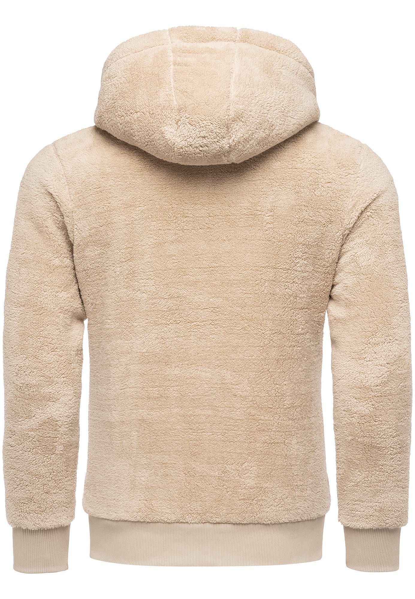 Amaci&Sons Sweatjacke BERWYN Teddyfell Jacke Herren Teddy Sweatjacke Plüsch günstig online kaufen