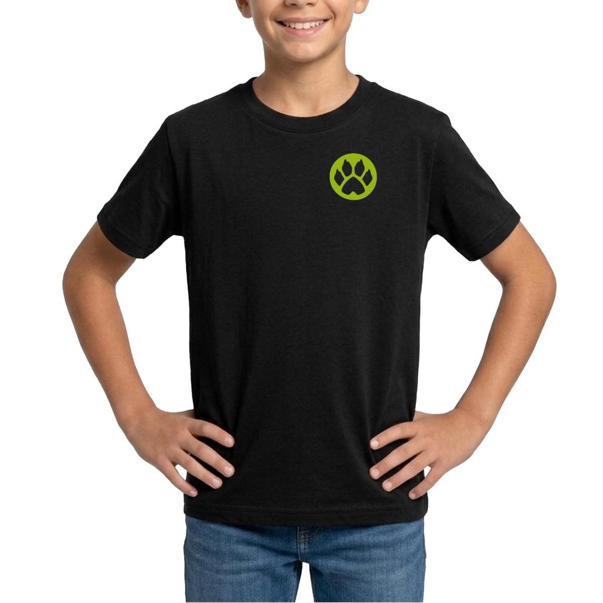 T-Shirt Miraculous Cat Noir Umrisse Front- & Backprint Teenager T-Shirt