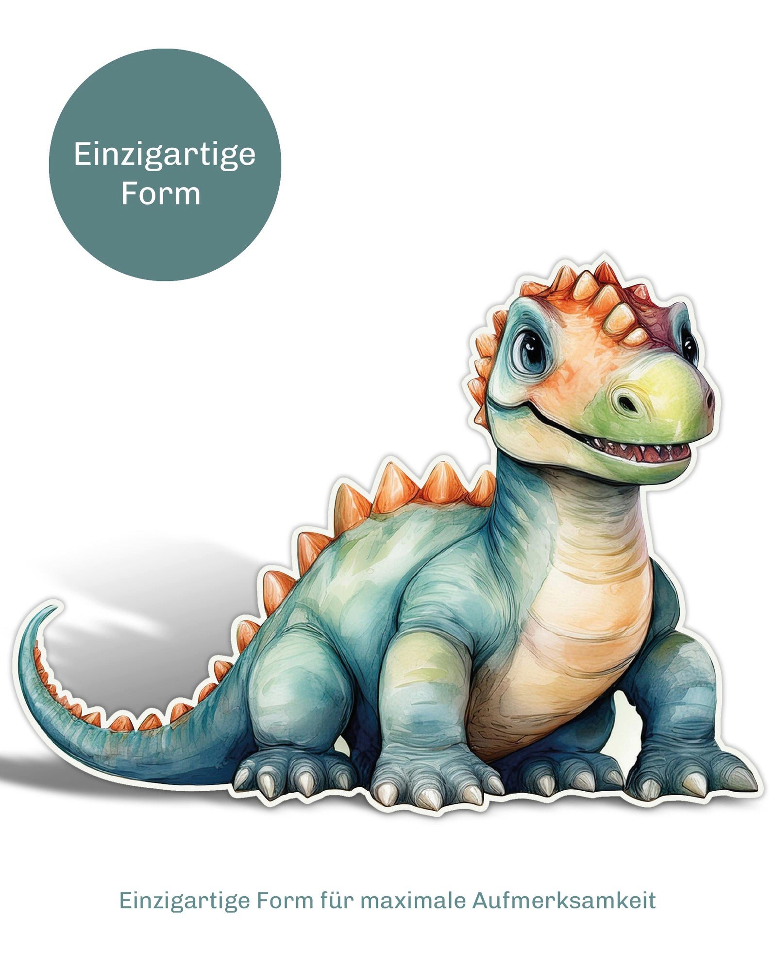 CUPCAKES & KISSES Einladungskarten 12x Dino Einladungskarten Kindergeburtstag für Mädchen & Jungen, Dino