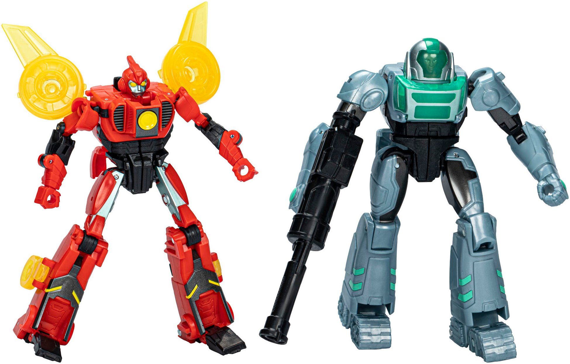Actionfigur Transformers EarthSpark, Cyber-Combiner, Terran Twitch und Robby Malto