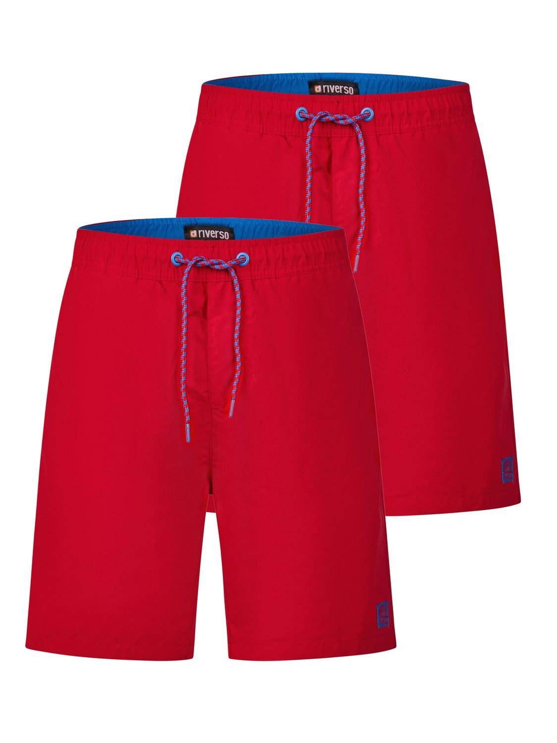 riverso Badeshorts Herren Badehose RIVDavid Regular Fit (2-St) Sportshorts mit Kordelzug