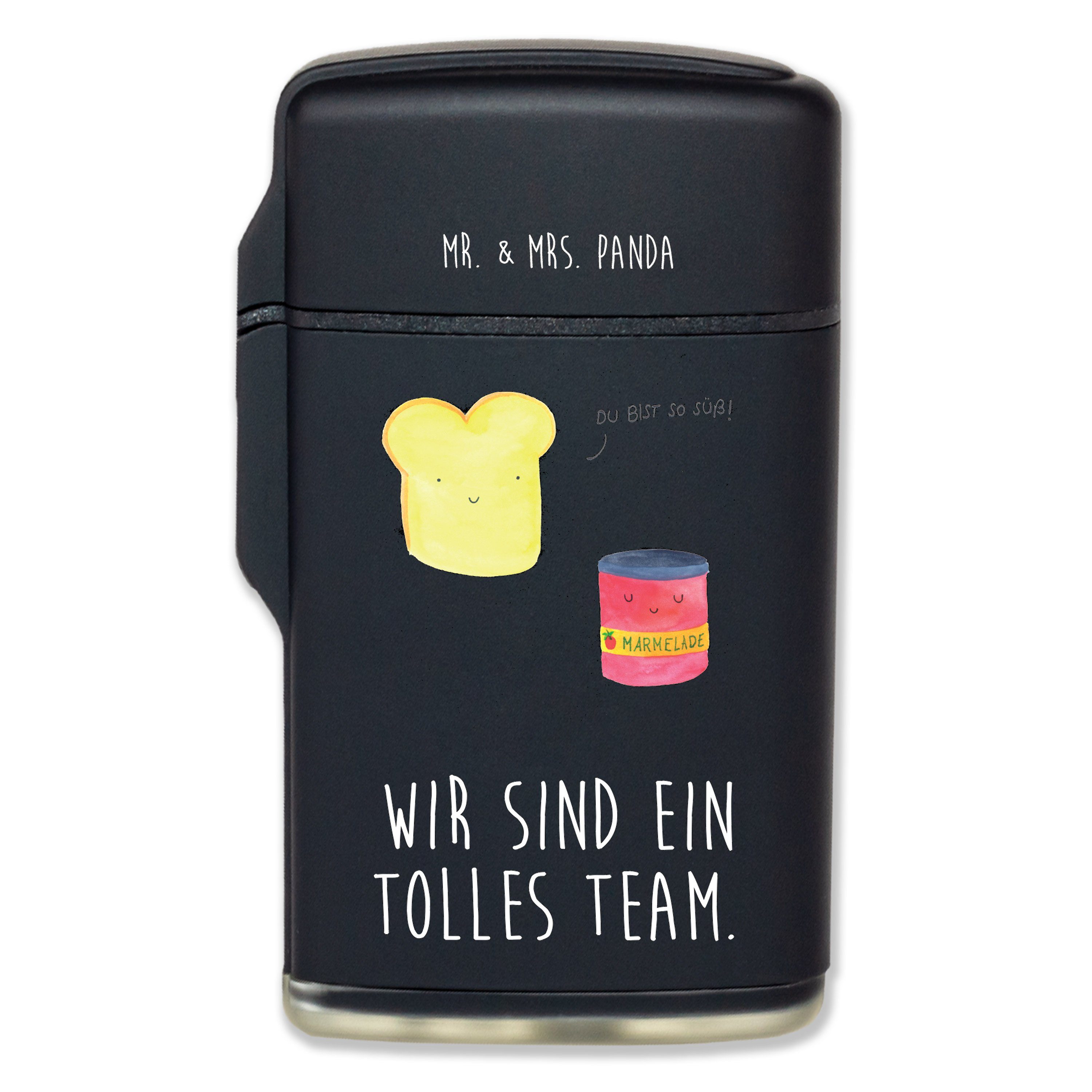 Mr. & Mrs. Panda Feuerzeug Toast & Marmelade Schwarz Geschenk