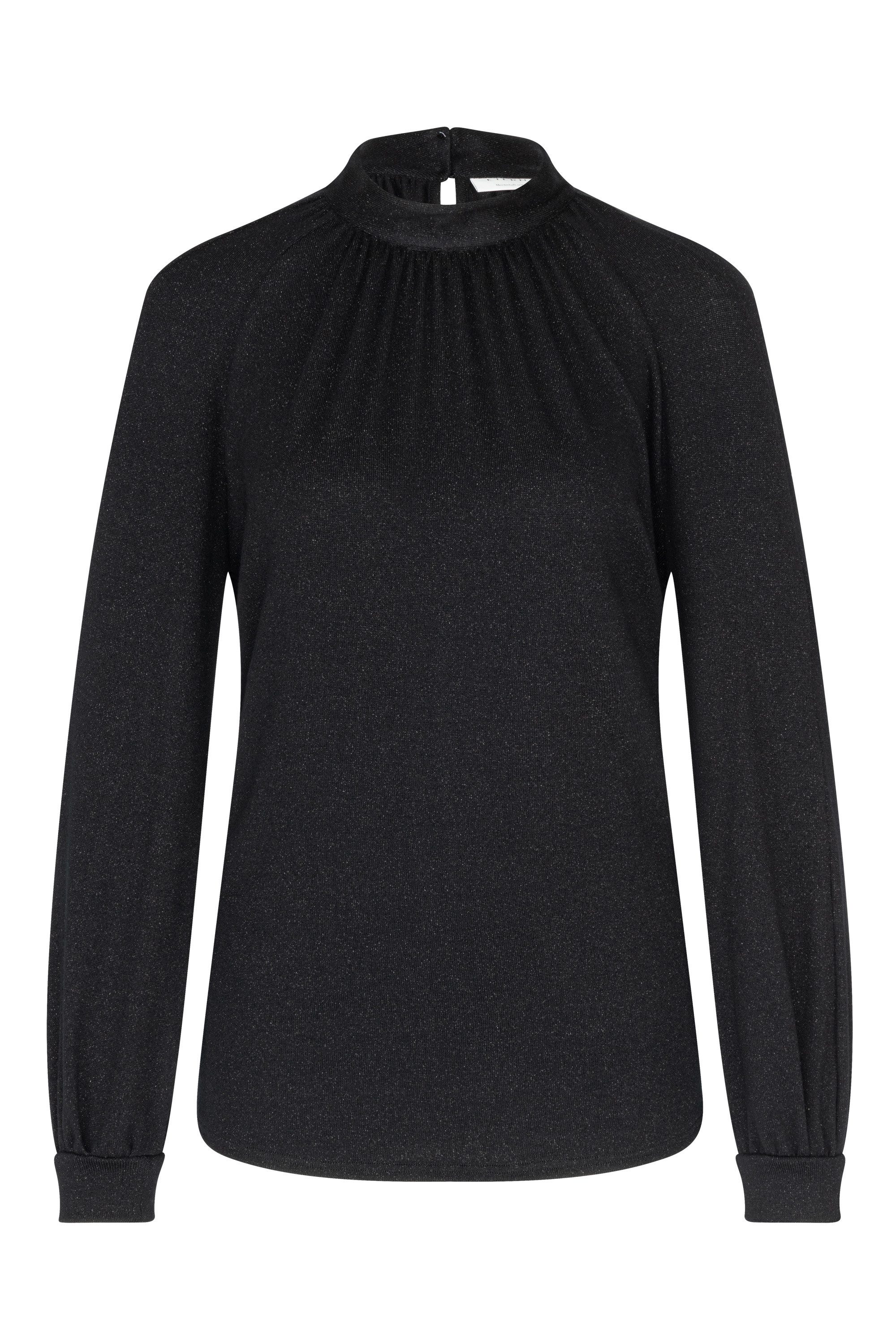 Eterna Blusentop ETERNA LOOSE FIT Langarm Bluse schwarz 5205-39-D551