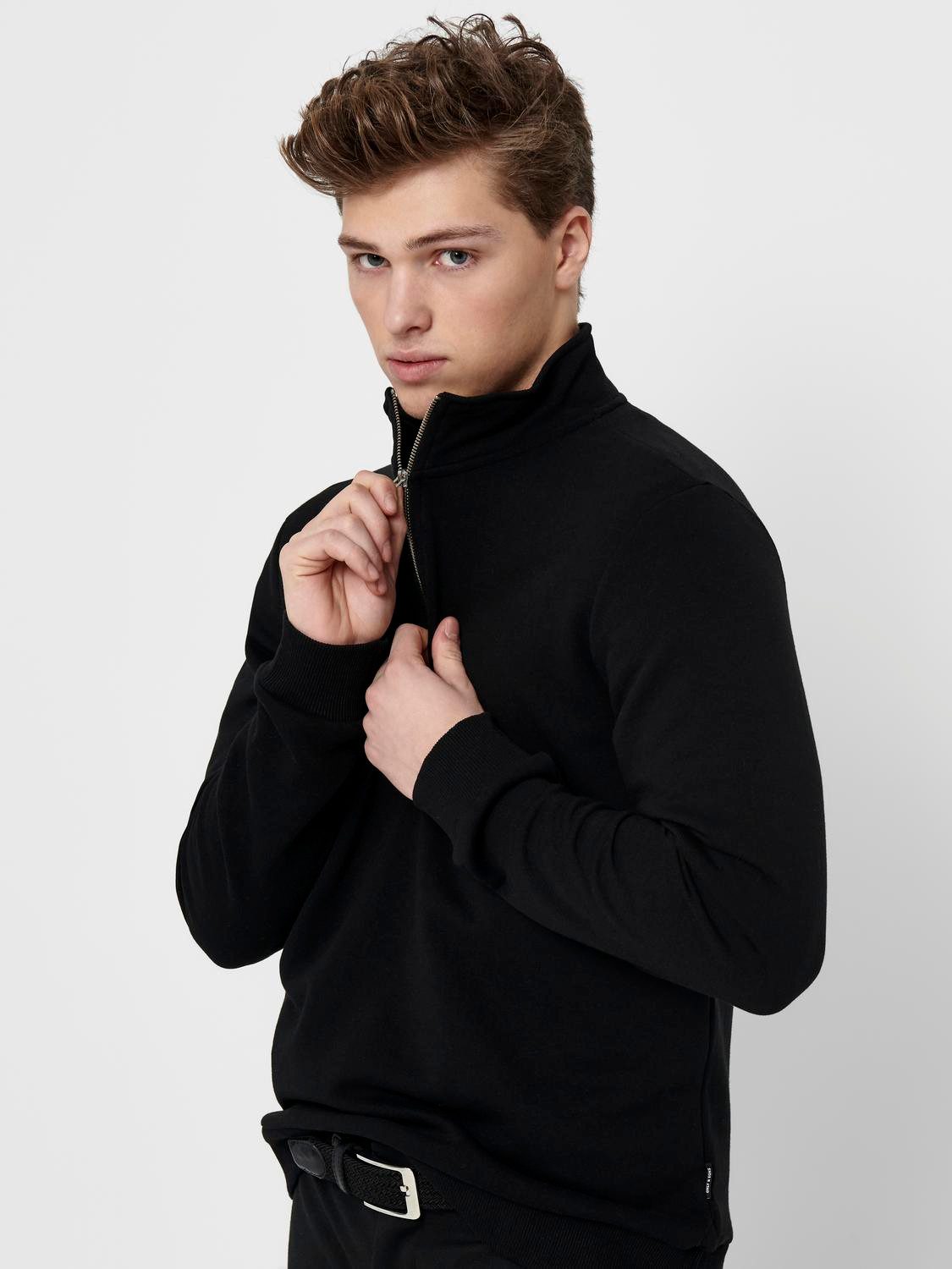 ONLY & SONS Sweatshirt ONSCERES HALF ZIP SWEAT Baumwollmischung, regular fit