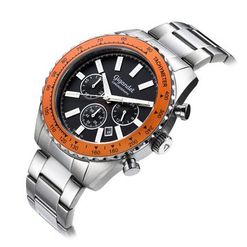 Gigandet Chronograph Chrono King, Mineralglas, Chronograph, Datumsanzeige, 24-Std. Anzeige, Tachymeter