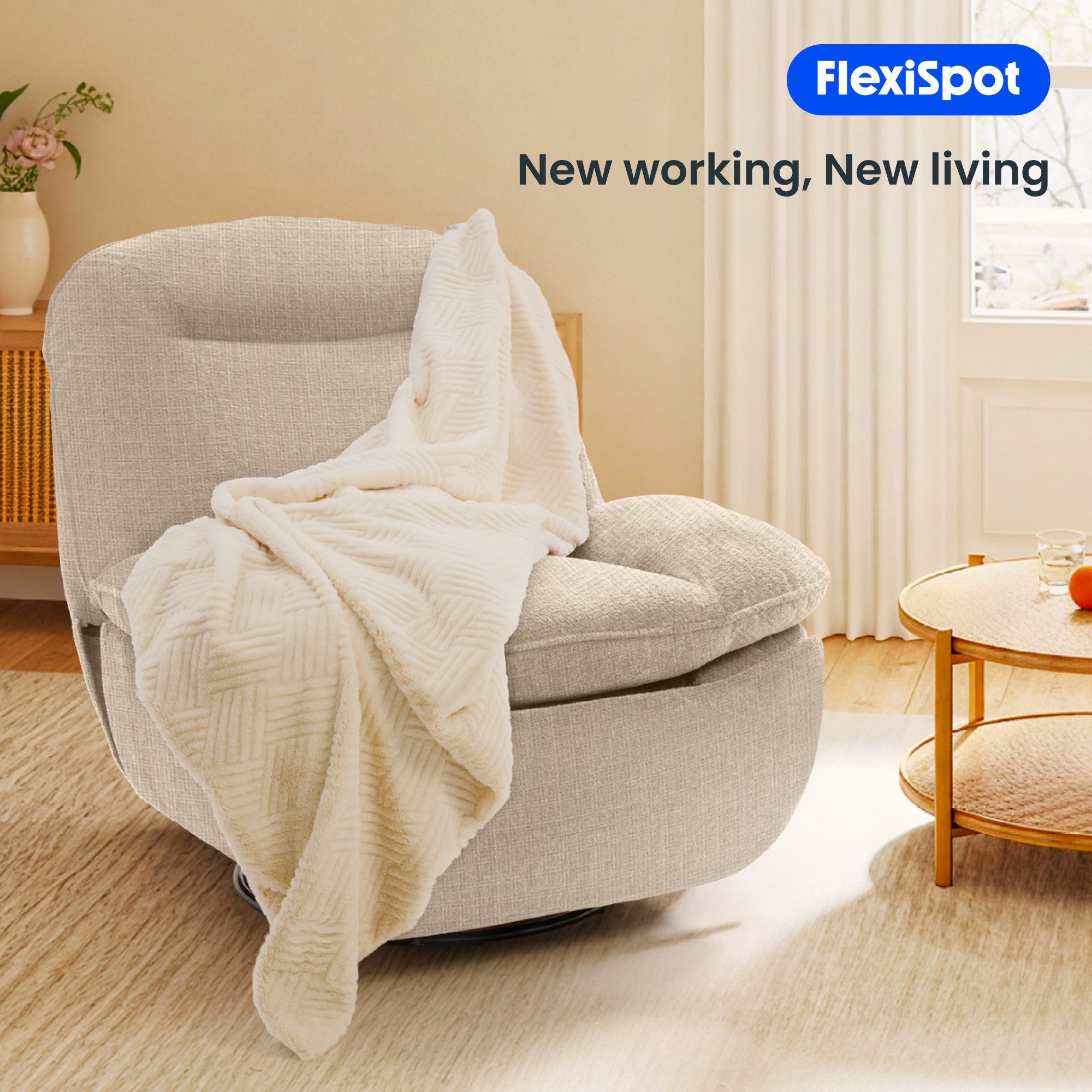 FLEXISPOT Sessel Schaukelsessel gemütlicher TV-Sessel, Relaxsessel günstig online kaufen
