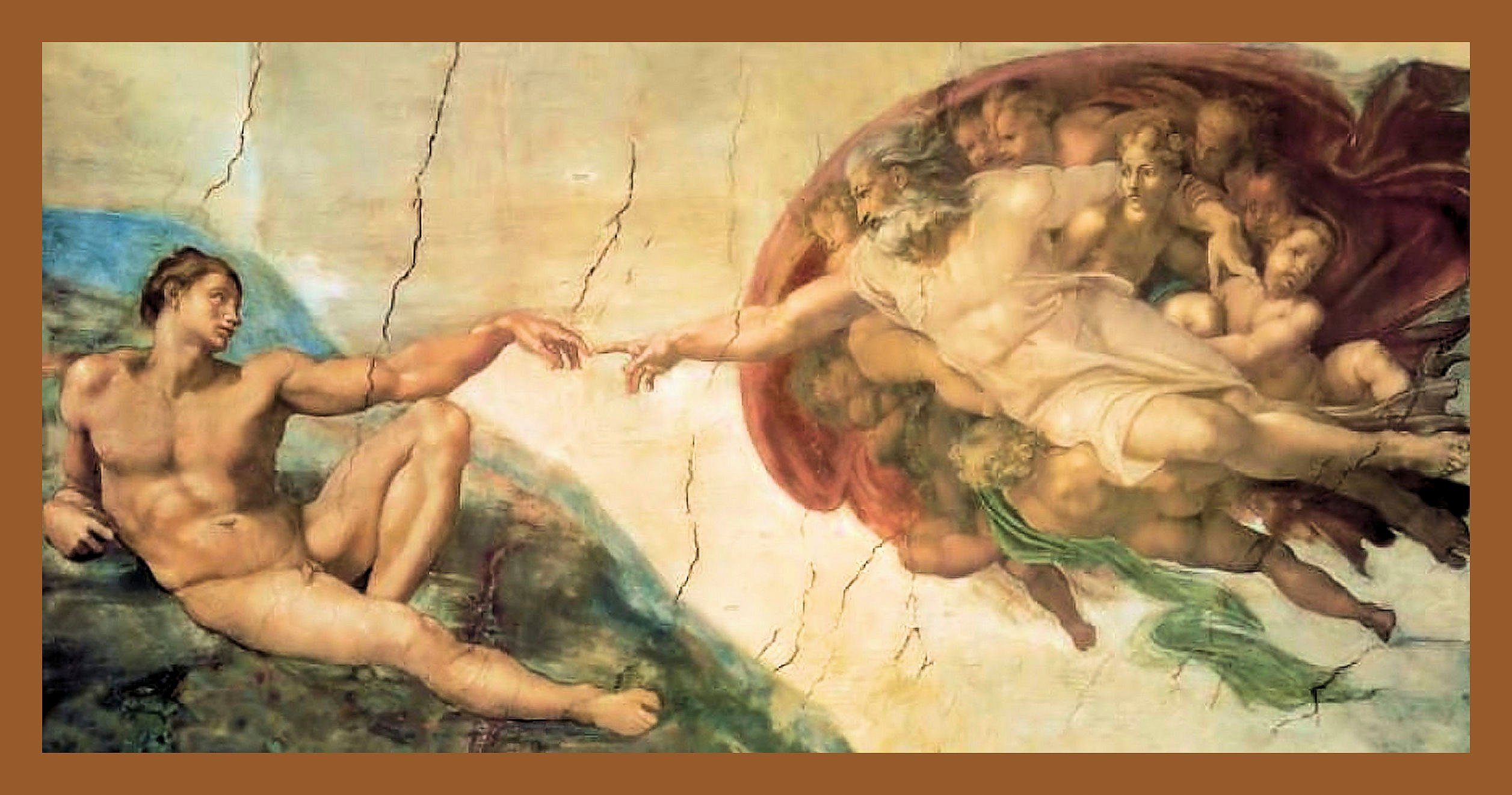 my home Bild mit Rahmen »MICHELANGELO / Erschaffung Adams«, (1 Stück)-Otto