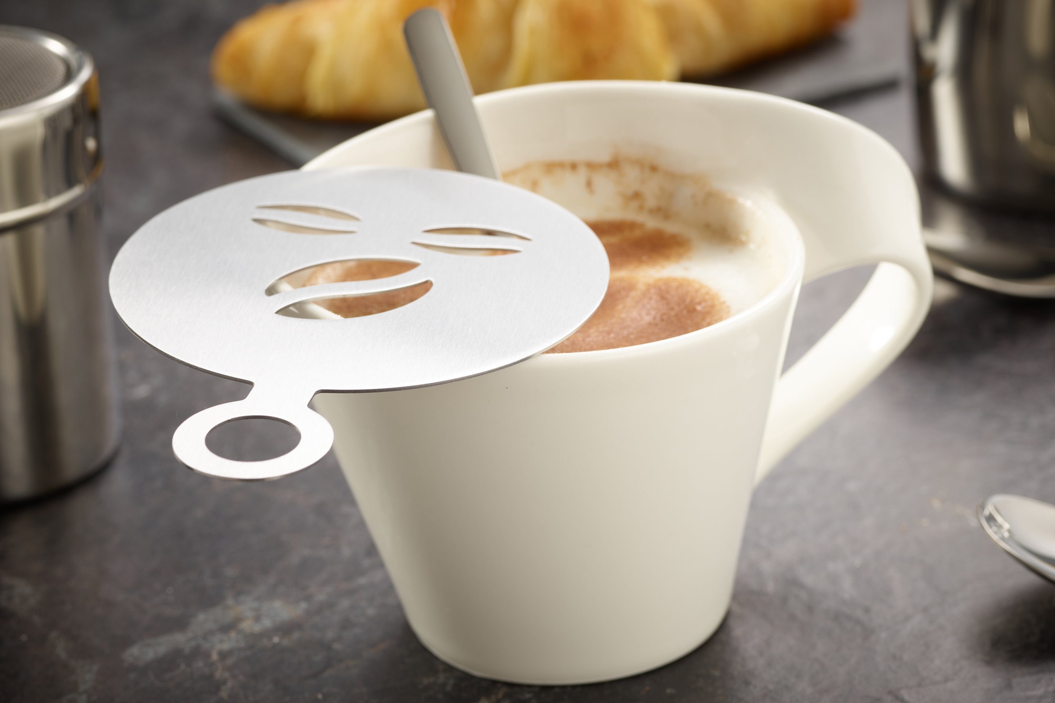 ECHTWERK Barista-Set, Kaffeezubehör-Set, für Latte oder silberfarben Cappuccino Macchiato, 23-tlg. ideal