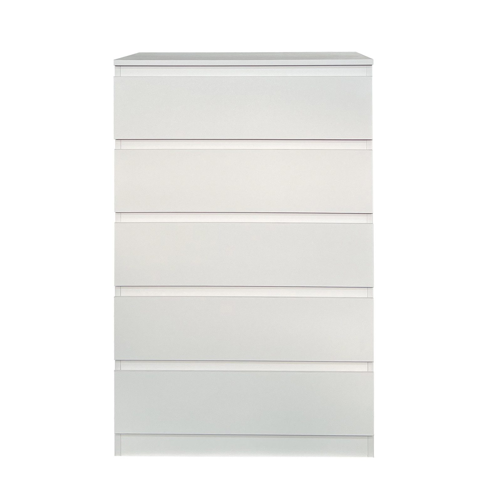 HTI-Living Kommode Kommode mit 5 grifflosen Schubladen Thekla Weiß (Stück, 1 St., 1 Kommode), Sideboard