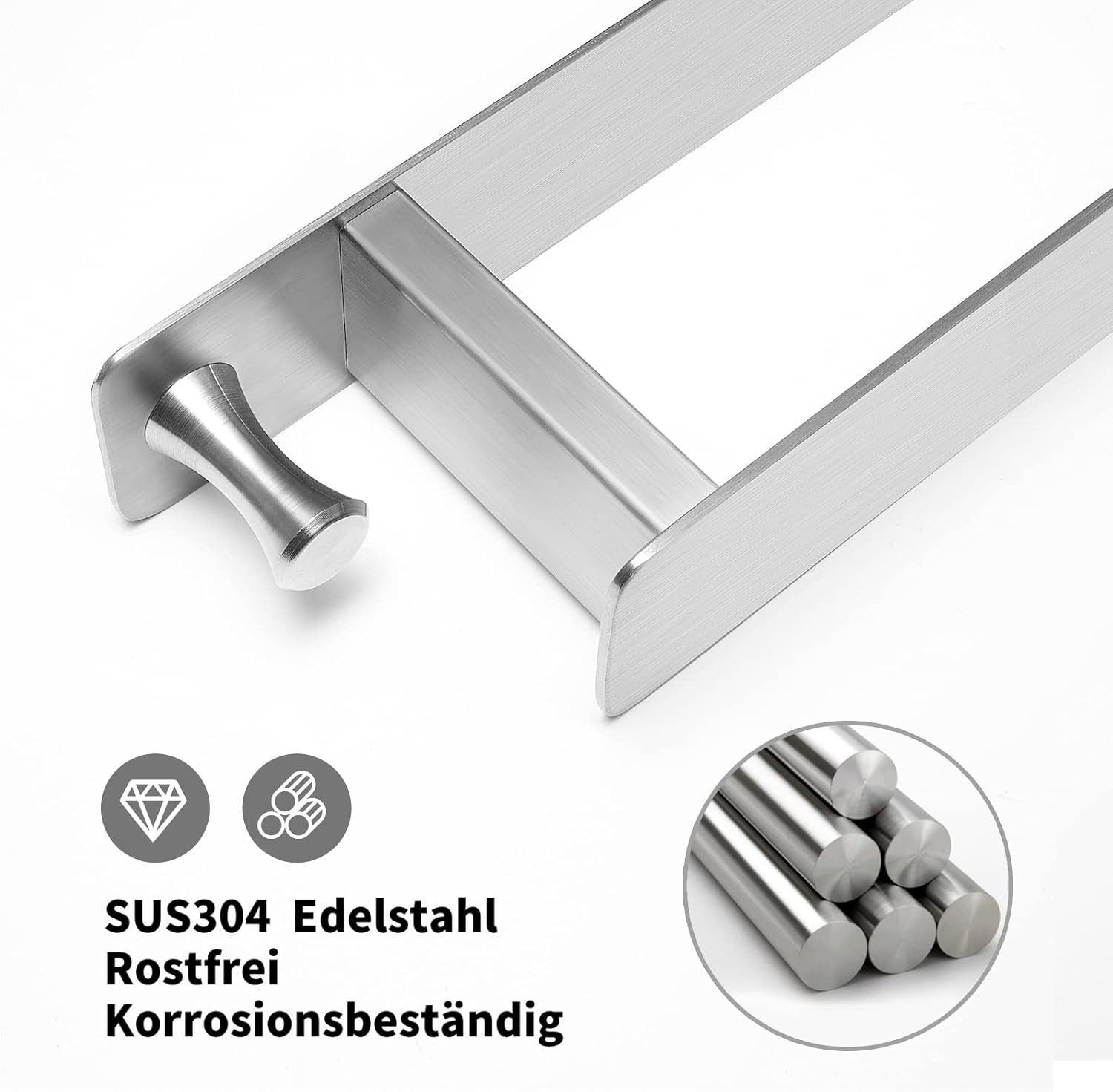 SURFOU Handtuchhalter Handtuchstange Ohne Bohren schwarz Selbstklebender mi günstig online kaufen