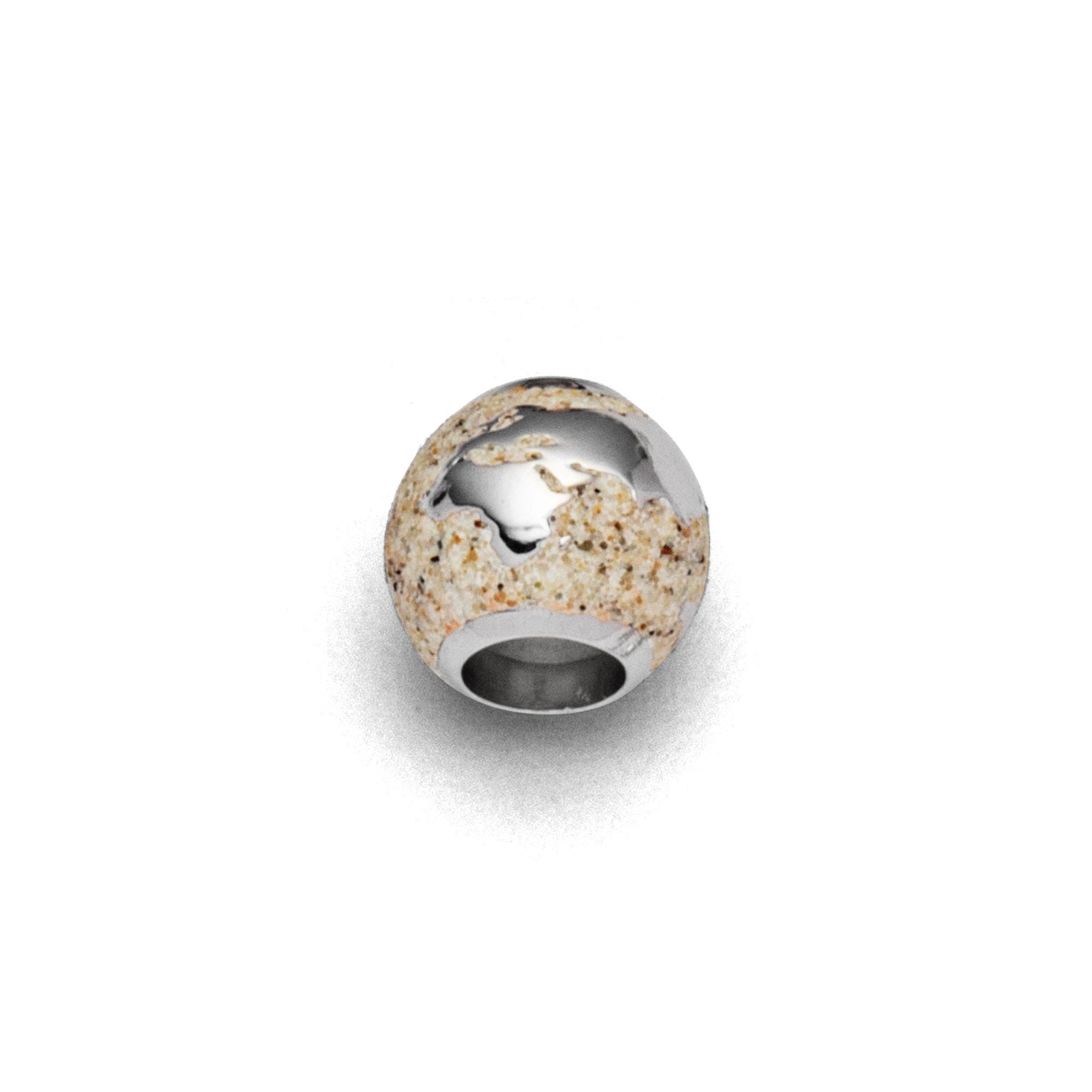 Bead DUR Schmuck: Anhänger "Bead Weltkugel" mit Strandsand P3818
