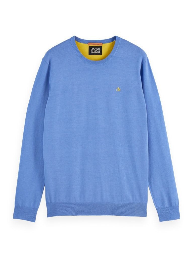 Scotch & Soda Rundhalspullover Seasonal core - Regular-fit ecovero