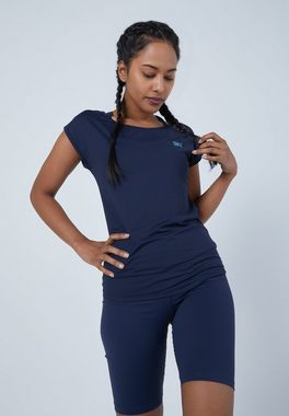 SPORTKIND Funktionsshirt Tennis Loose Fit Shirt Mädchen & Damen navy blau