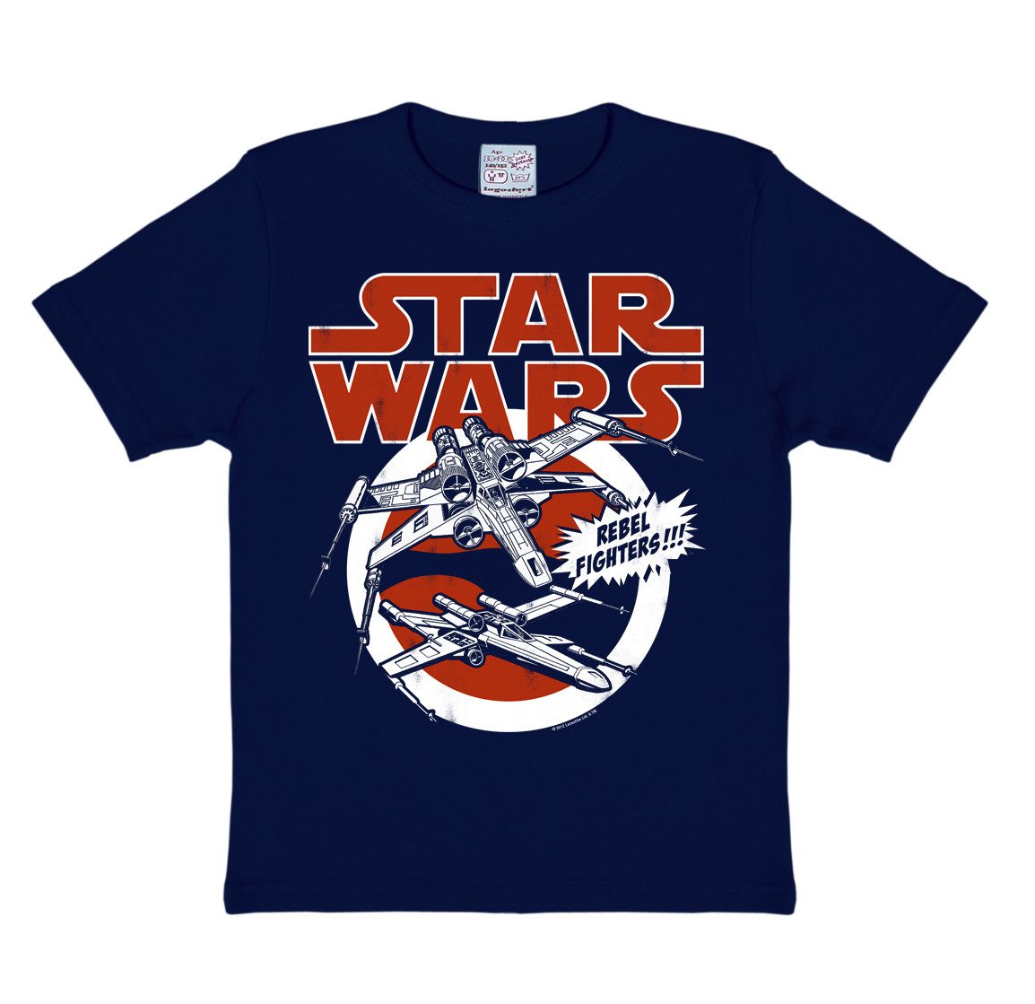 Print-Shirt Kinder-T Shirt Star Wars - R2D2, Darth Vader etc. - viele Größen
