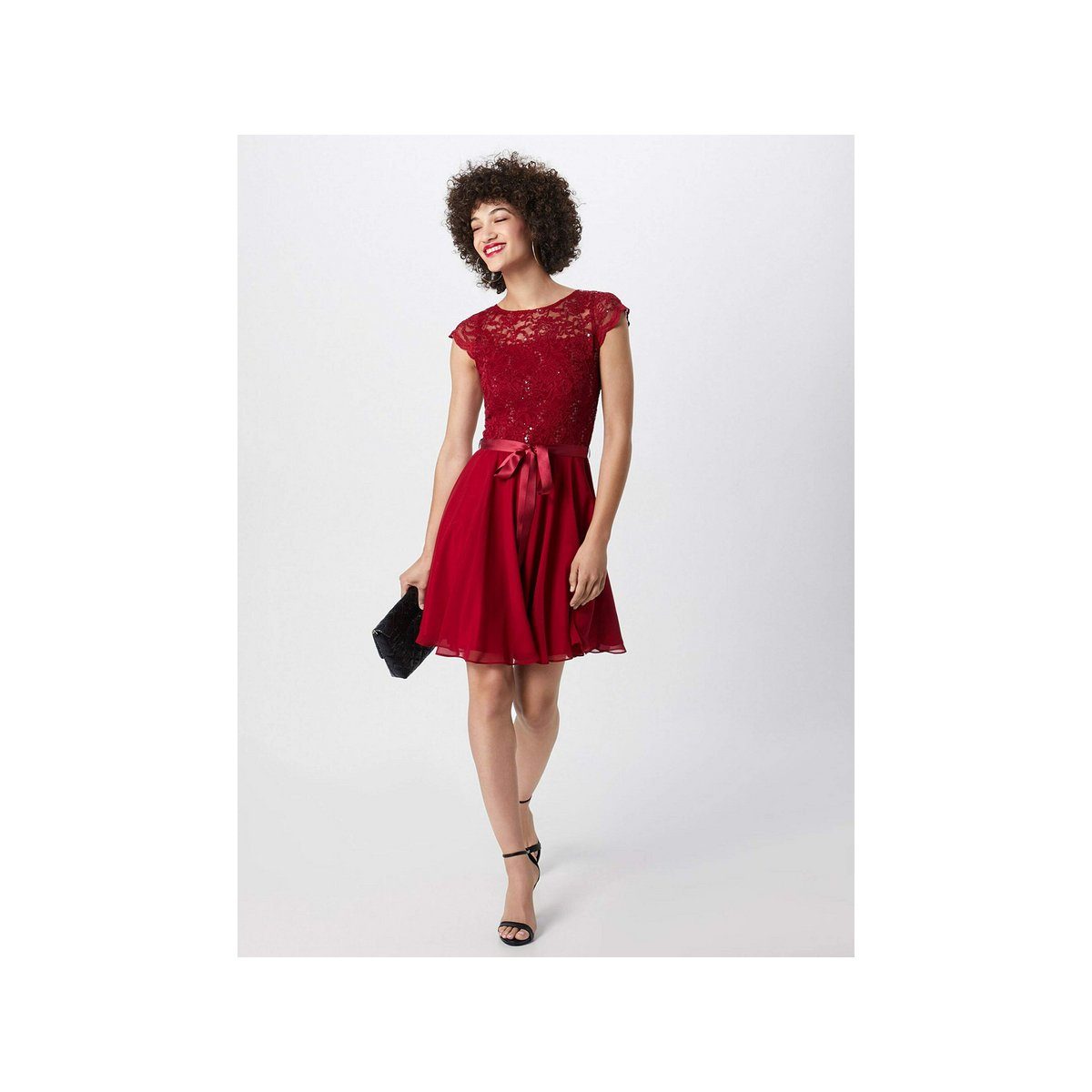 SWING rio red Jerseykleid (1-tlg) bordeaux