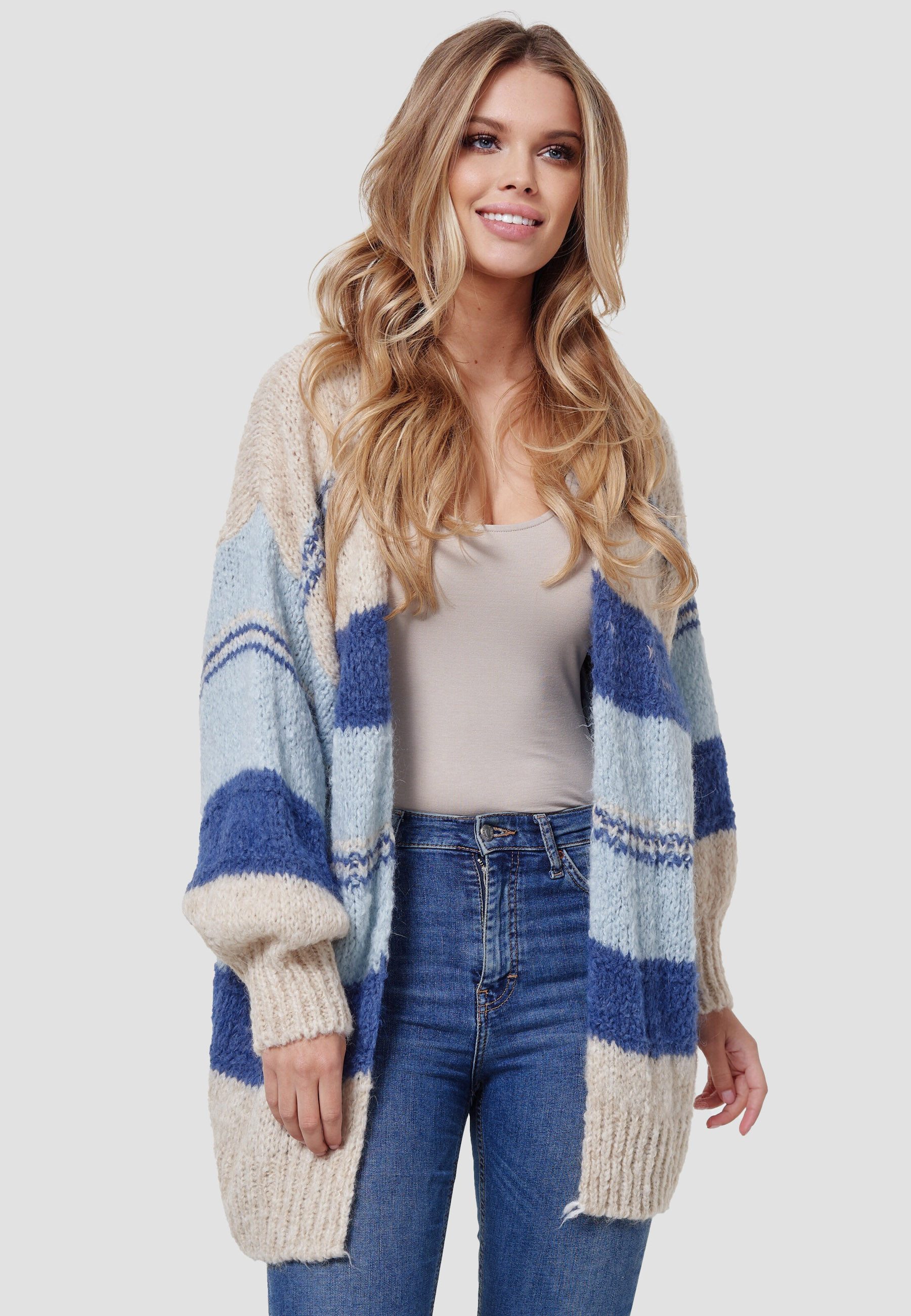 Decay Strickjacke 3156 (1-tlg) Unifarbe günstig online kaufen