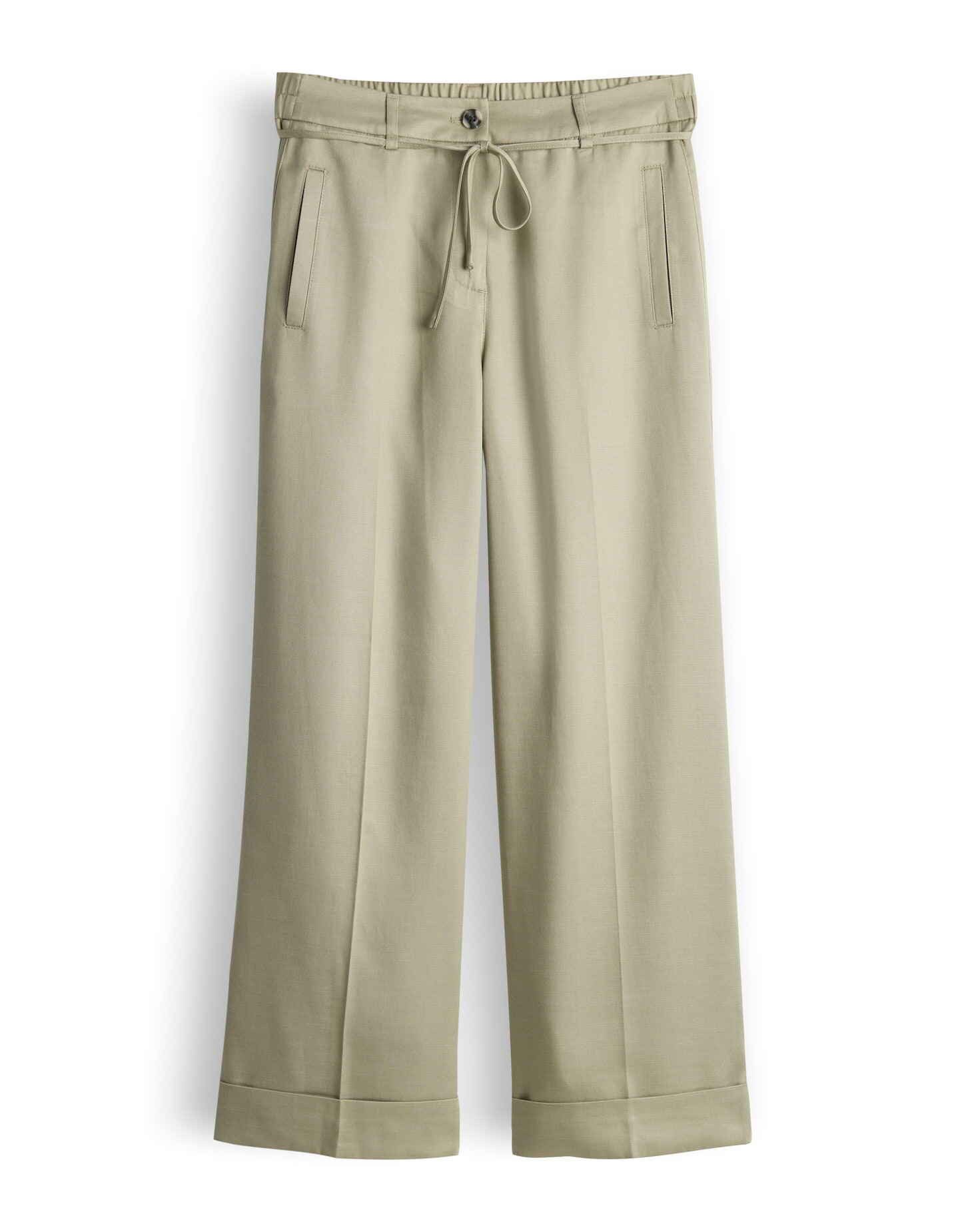 OPUS Stoffhose Relaxed City Pants aus Lyocell Cotton Mix Weiter, gerader Be günstig online kaufen