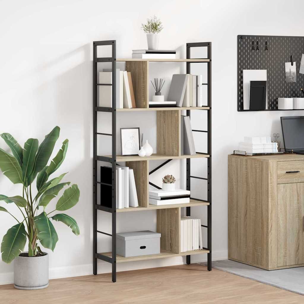 vidaXL Bücherregal Bücherregal 9 Ebenen 75 x 30 x 156 cm Holzwerkstoff, 1-tlg. – Bild 2 von 5