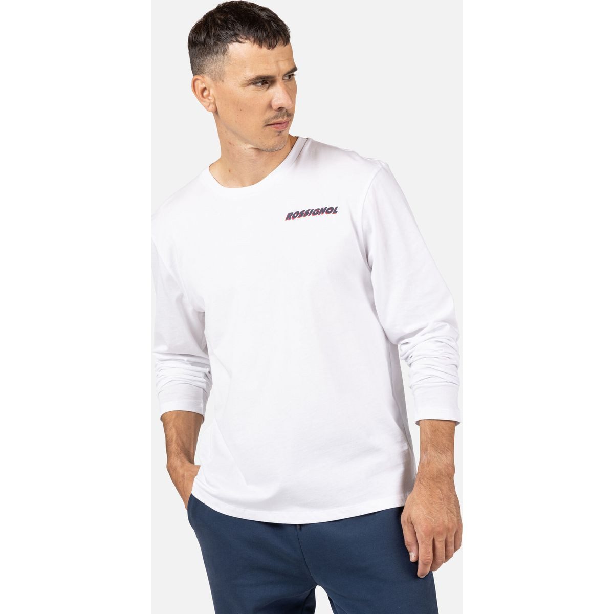 Rossignol Funktionsshirt Long Sleeve Tee Weiches, nachhaltiges Langarmshirt aus Bio-Baumwolle mit regulärer