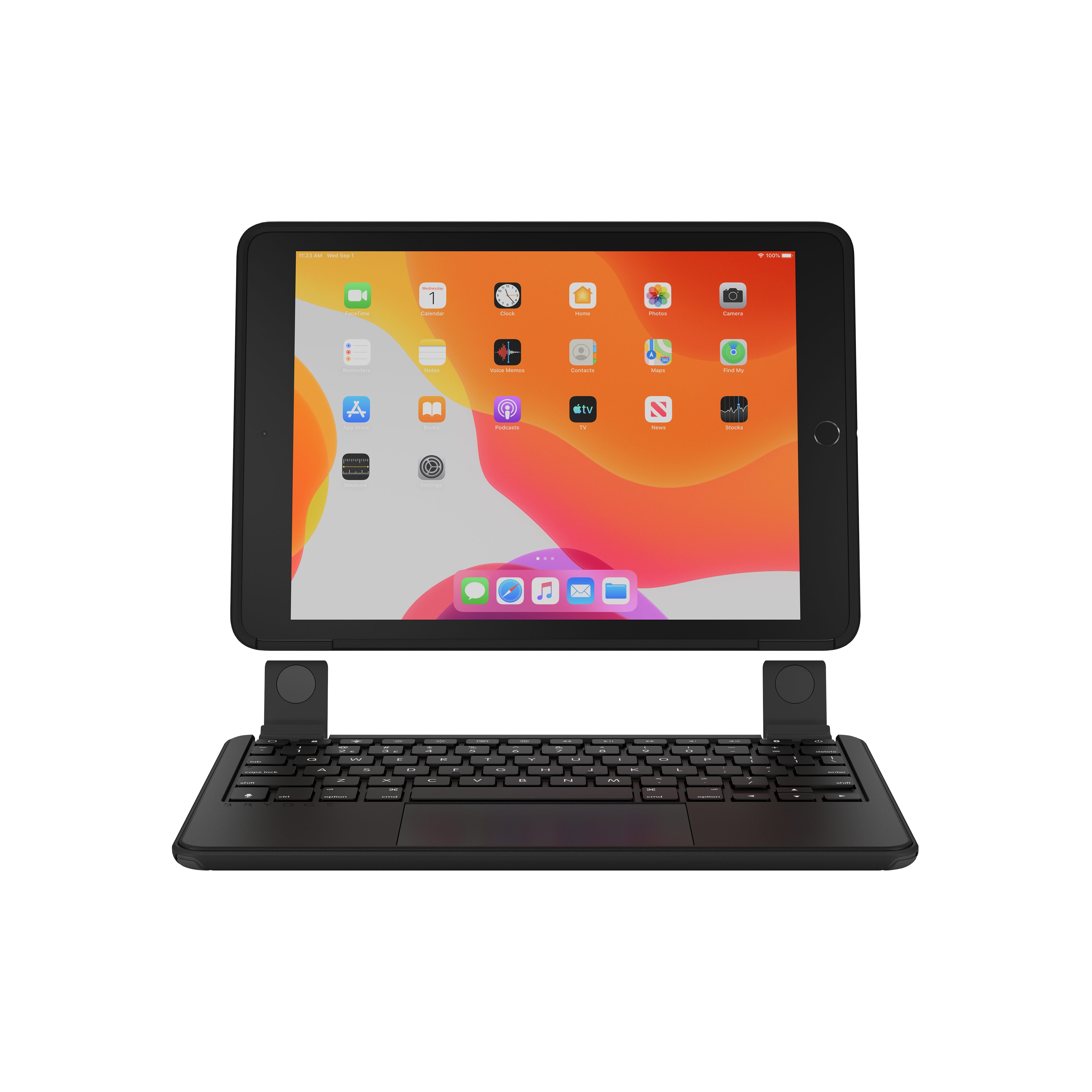 BRYDGE Max+, Hochwertige Bluetooth Tastatur mit Trackpad und OtterBox  Cover, für das iPad 10.2 2021, 2020 und 2019 (9., 8. und 7. Generation),  deutsches Layout QWERTZ, schwarz iPad-Tastatur
