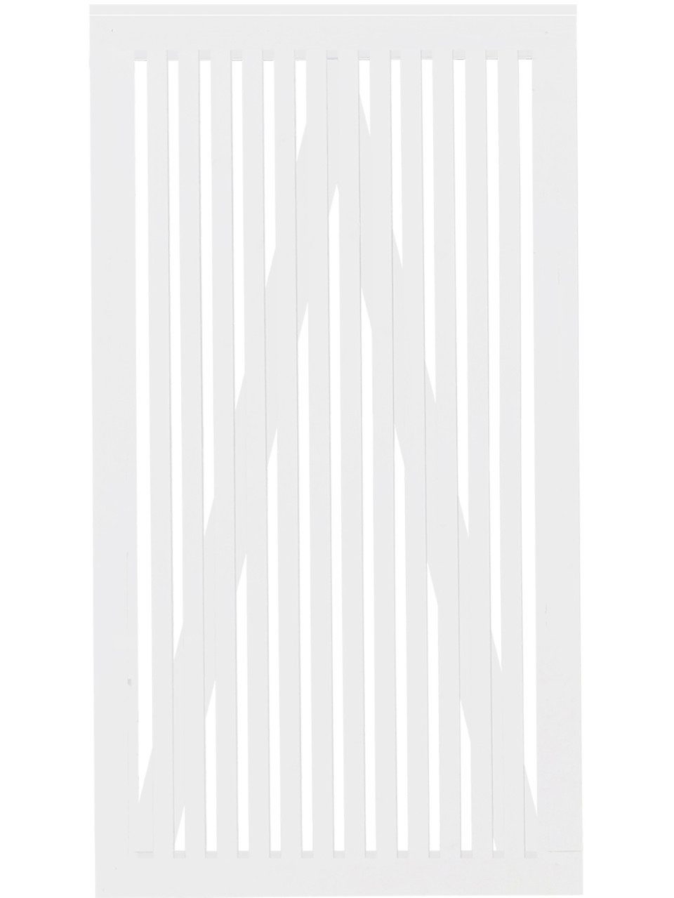 PLUS Gartentor Plus Tor Sendai 100 x 180 cm RAL 9010 Weiß