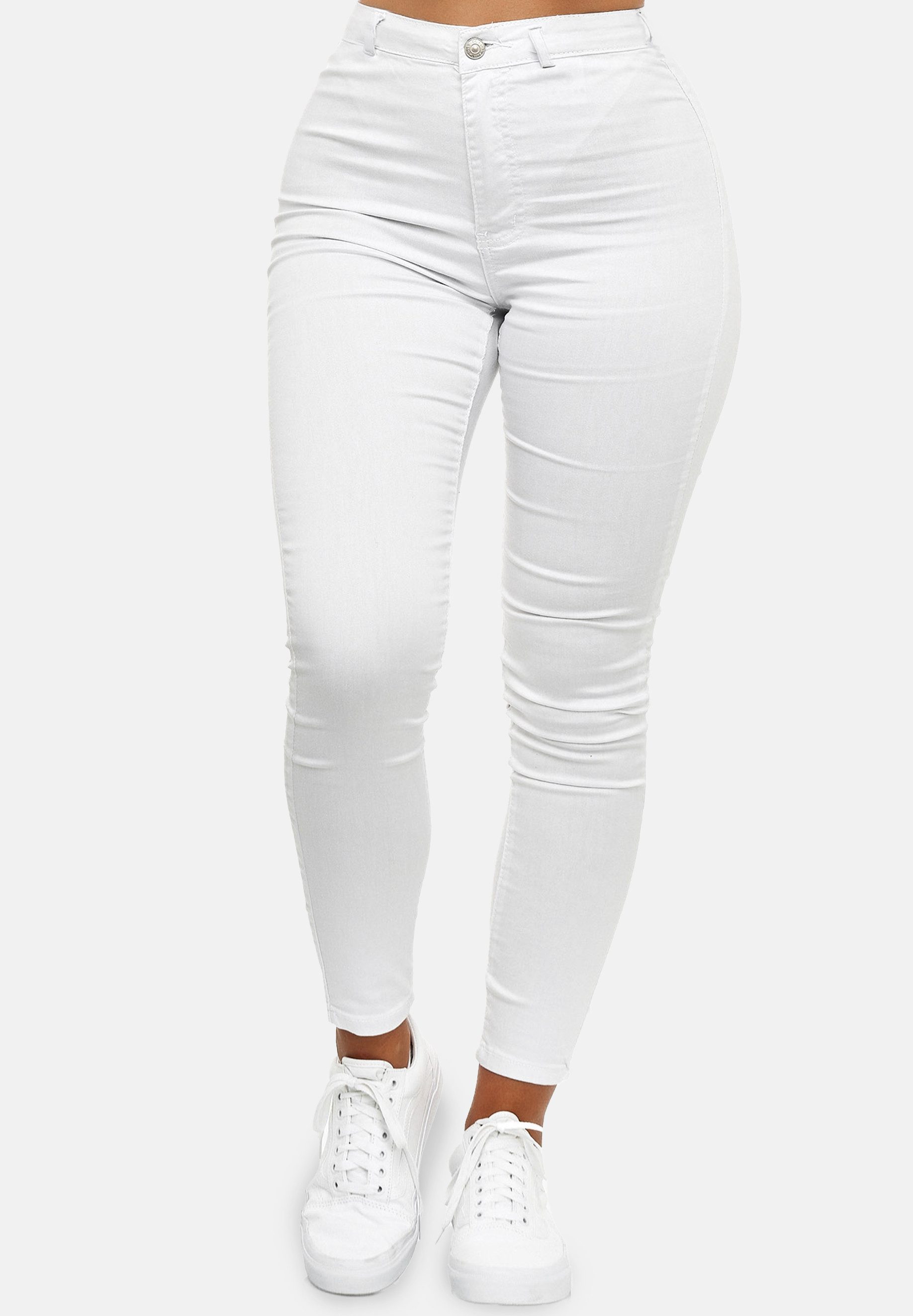 Elara Slim-fit-Jeans High Waist Skinny Jeans mit schmalem Bein und cleanem Frontdesign