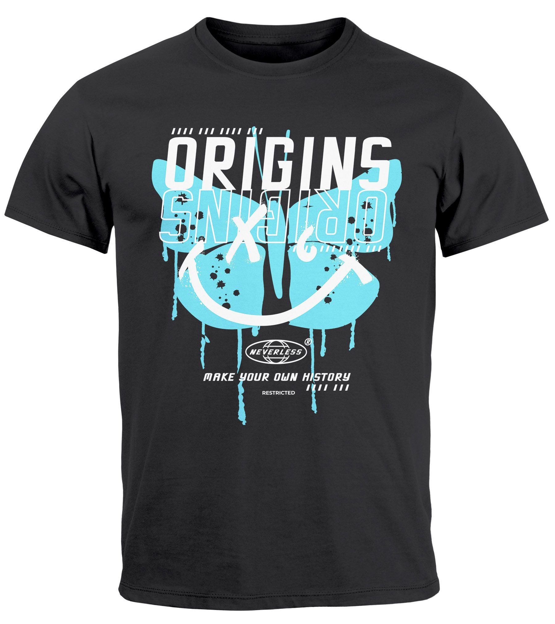 Print-Shirt Herren T-Shirt Aufdruck Schmetterling Butterfly Make your own History