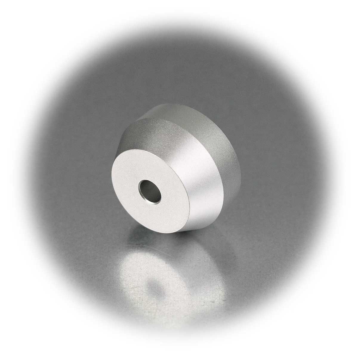 Dynavox Schallplattengewicht Aluminium Single-Puck ASP1, Plattenadapter