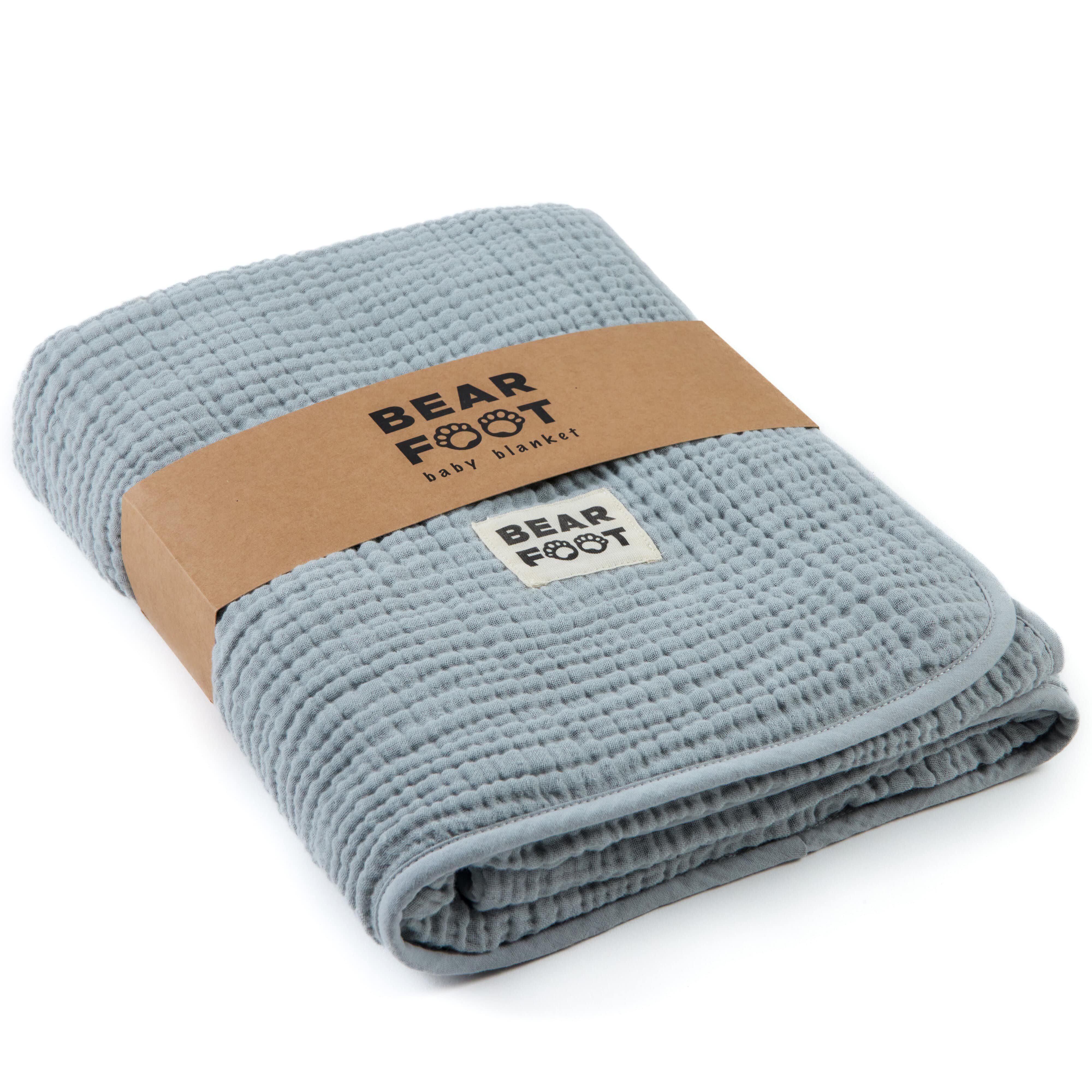 Babydecke Babydecke Musselin Fleecedecke flauschig weich - braun, BEARFOOT, günstig online kaufen