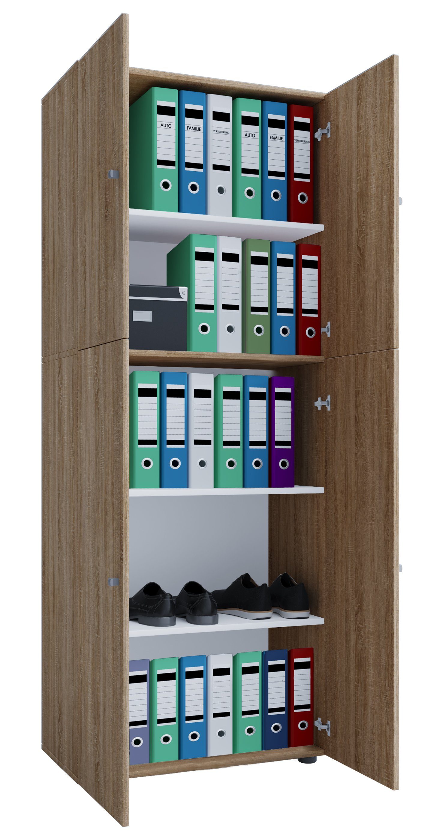 VCM Aktenschrank Büroschrank Bücher Ordner Aktenschrank günstig online kaufen