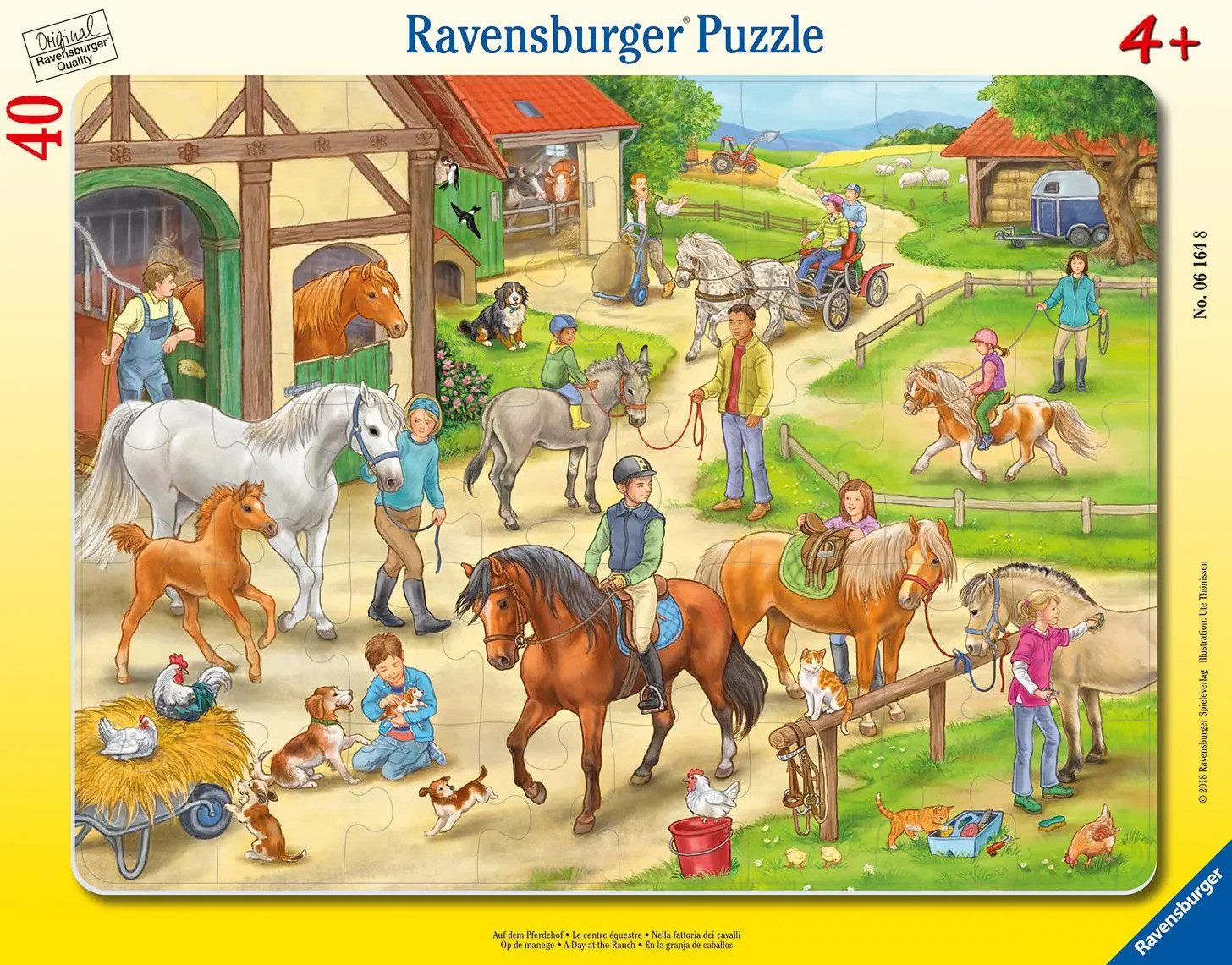 Ravensburger Puzzle Auf dem Pferdehof - Puzzle mit 40 Teilen, 40 Puzzleteil günstig online kaufen