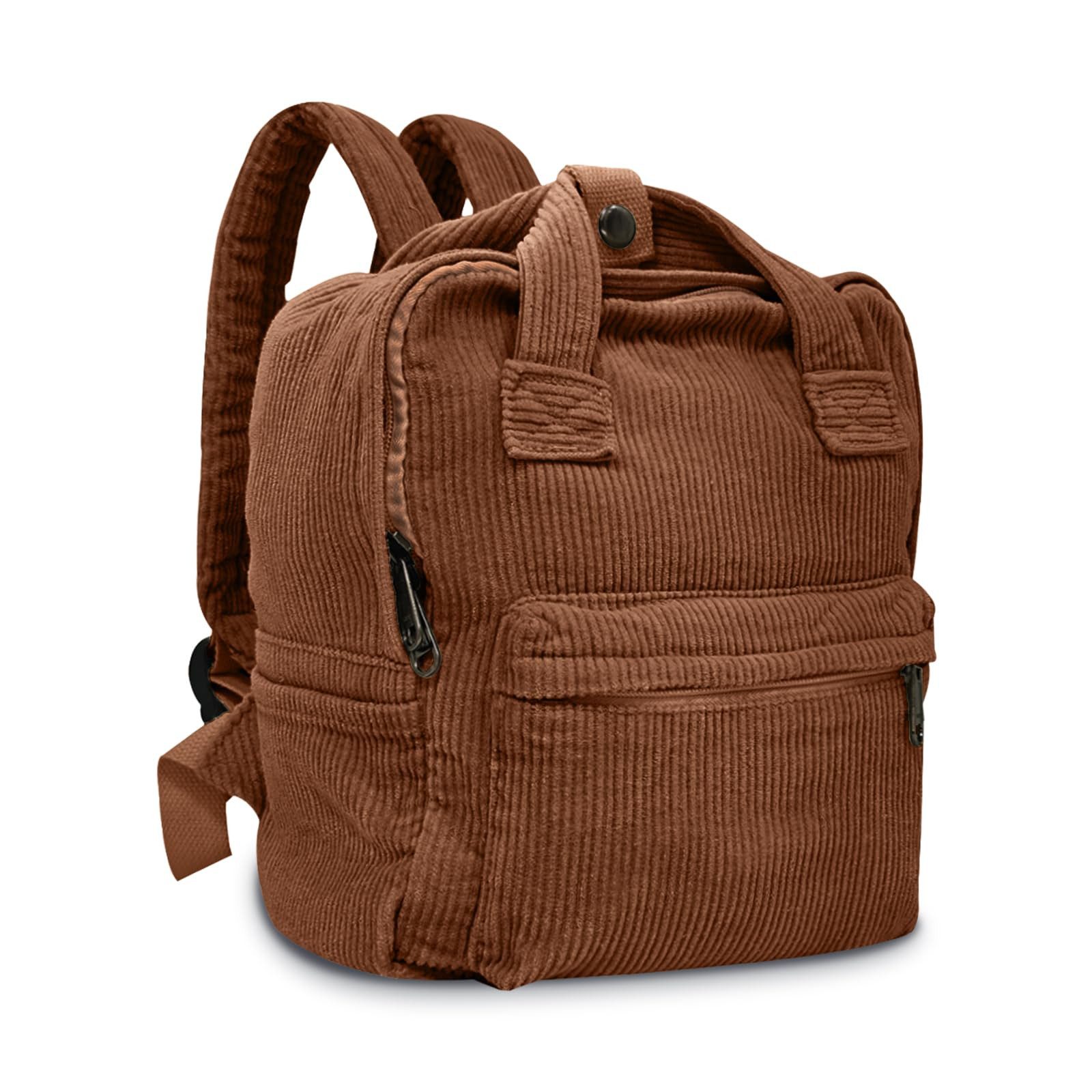 nsihing Rucksack Damen Canvas/Cord Cityrucksack Rucksäcke Daypacks, Rucksackhandtaschen Kinderrucksäcke für Schule Travel Arbeit