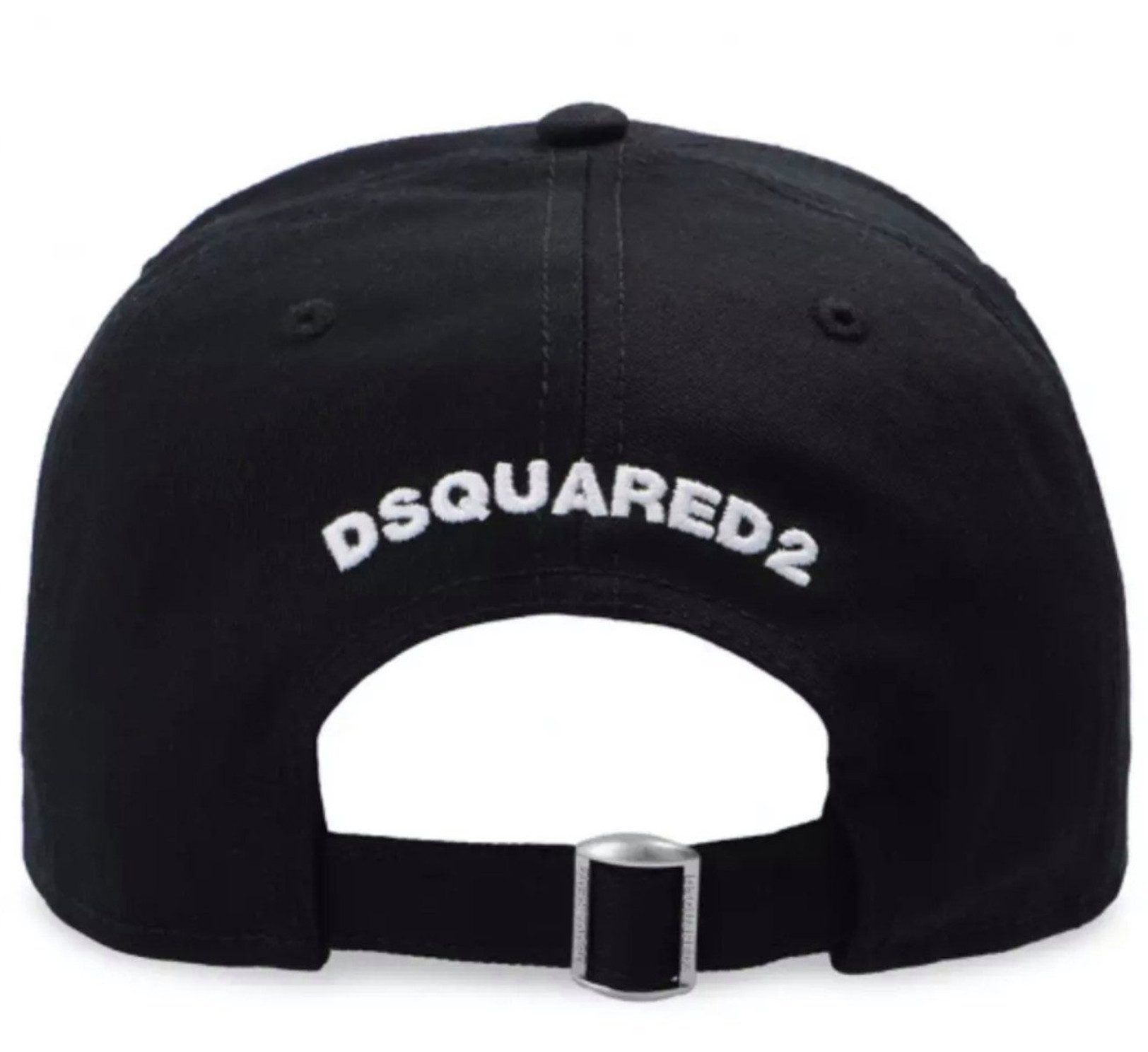 Dsquared2 Baseball Cap Basebalkappe Icon Mapple Logo Baseballcap Kappe Mütze Hat Cap Hut gebogener Schirm, distressed Finish,Verstellbarer Riemen