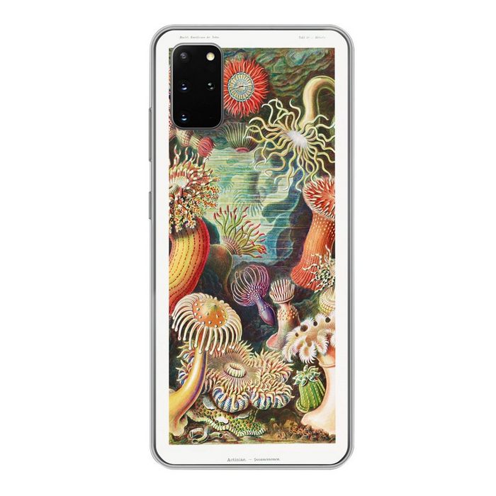 MuchoWow Handyhülle Ernst Haeckel - Anemone - Retro - Natur - Pflanzen - Meer Phone Case Handyhülle Samsung Galaxy S20 Plus Silikon Schutzhülle