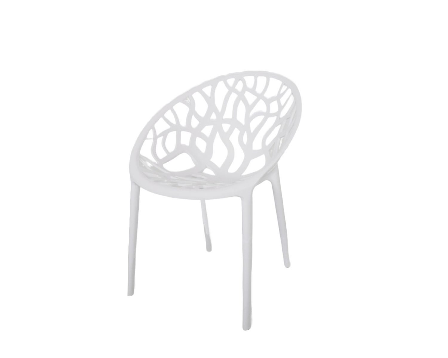 BURI Gartenstuhl Design Gartenstuhl 80cm Stapelstuhl wetterfest Kunststoff günstig online kaufen