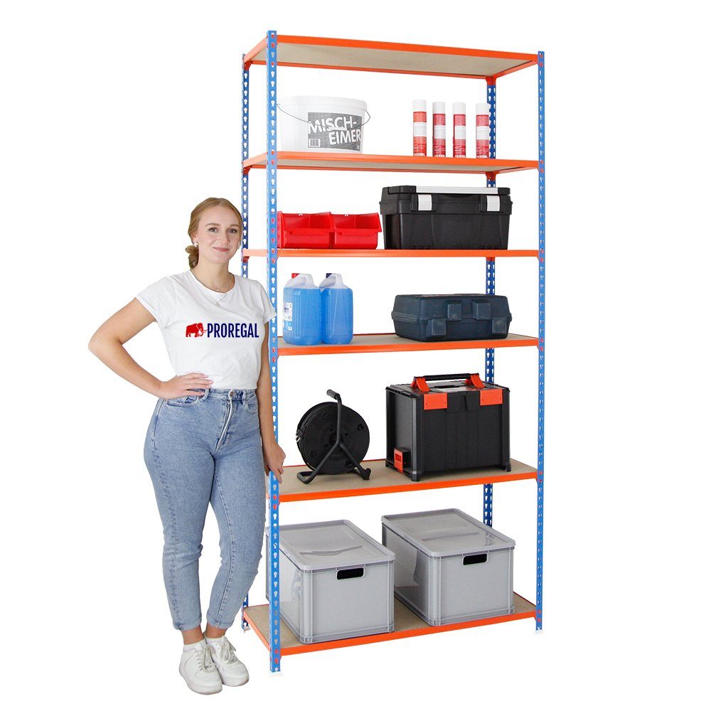 PROREGAL® Schwerlastregal GIANT MULI 250x80x30cm 6 günstig online kaufen