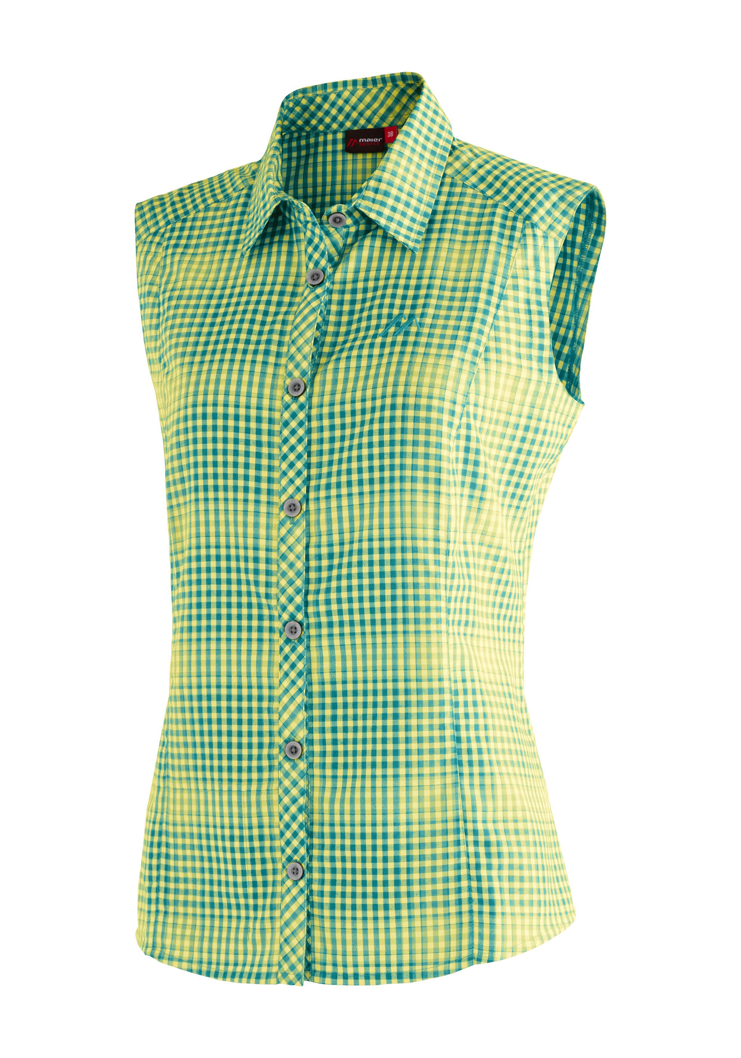Maier Sports Funktionsbluse Paloma Karierte, ärmellose günstig online kaufen